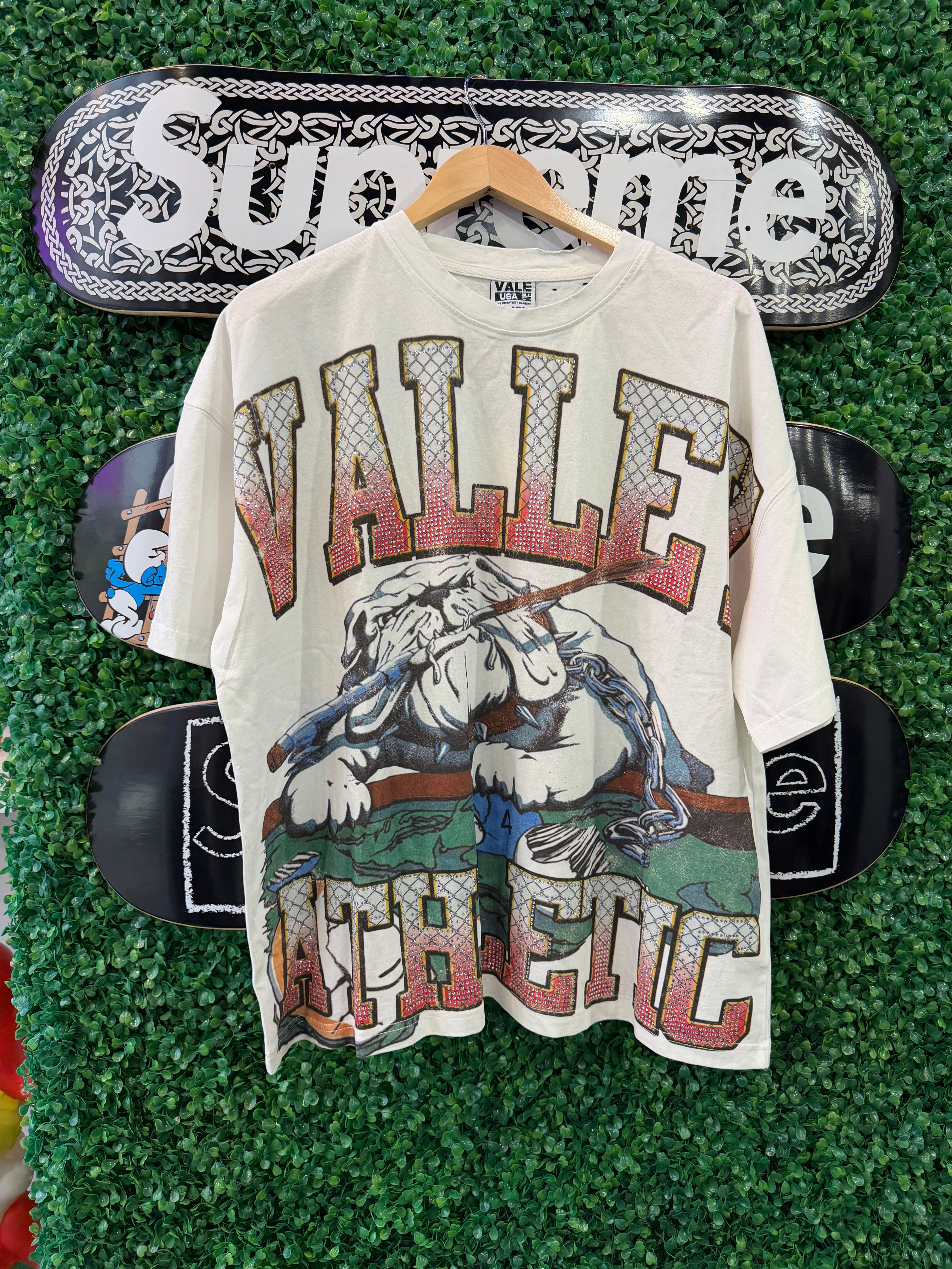 Vale Bulldog White Bling Tee