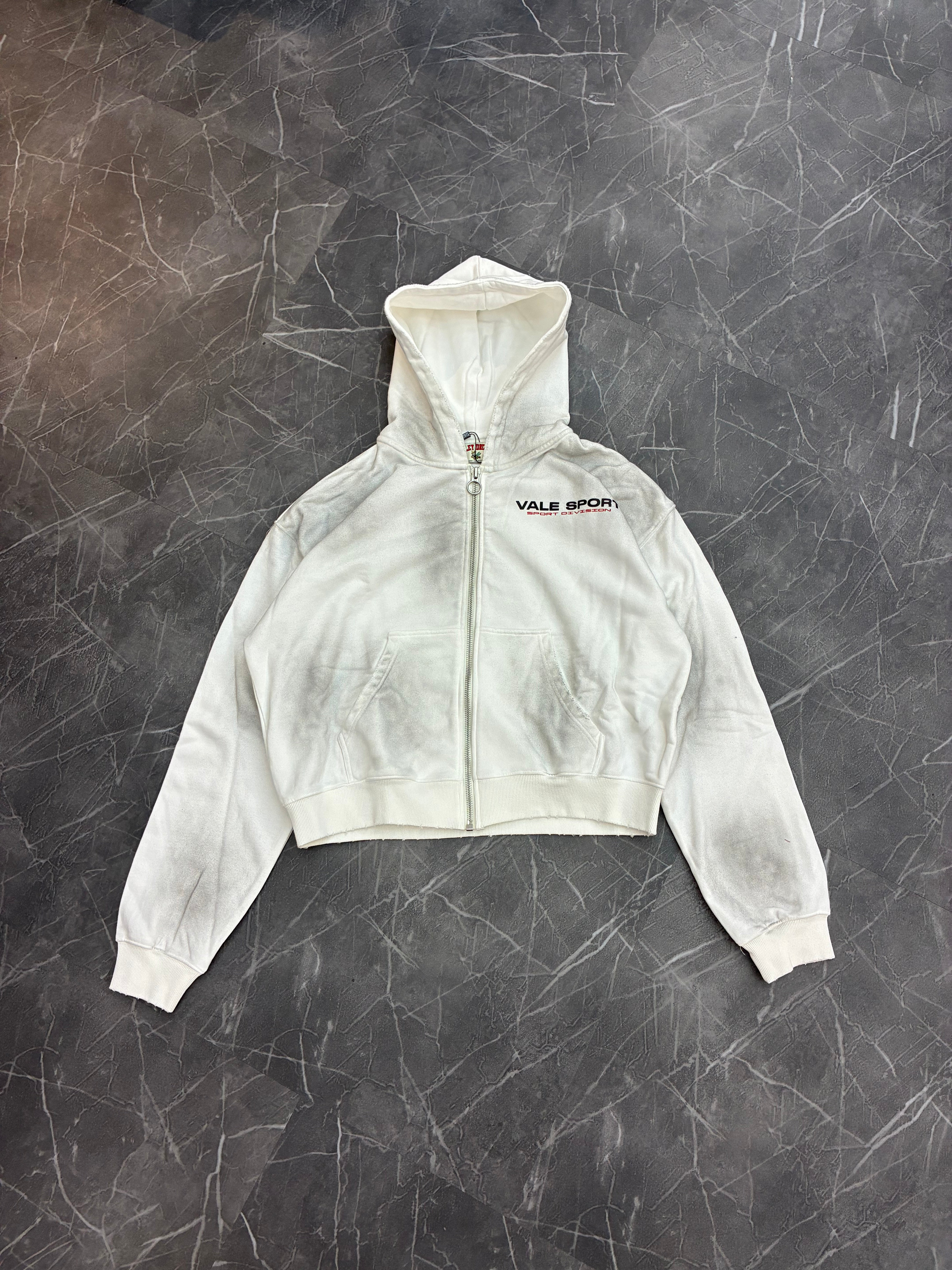 Vale Forever Staple Zip Up “White”
