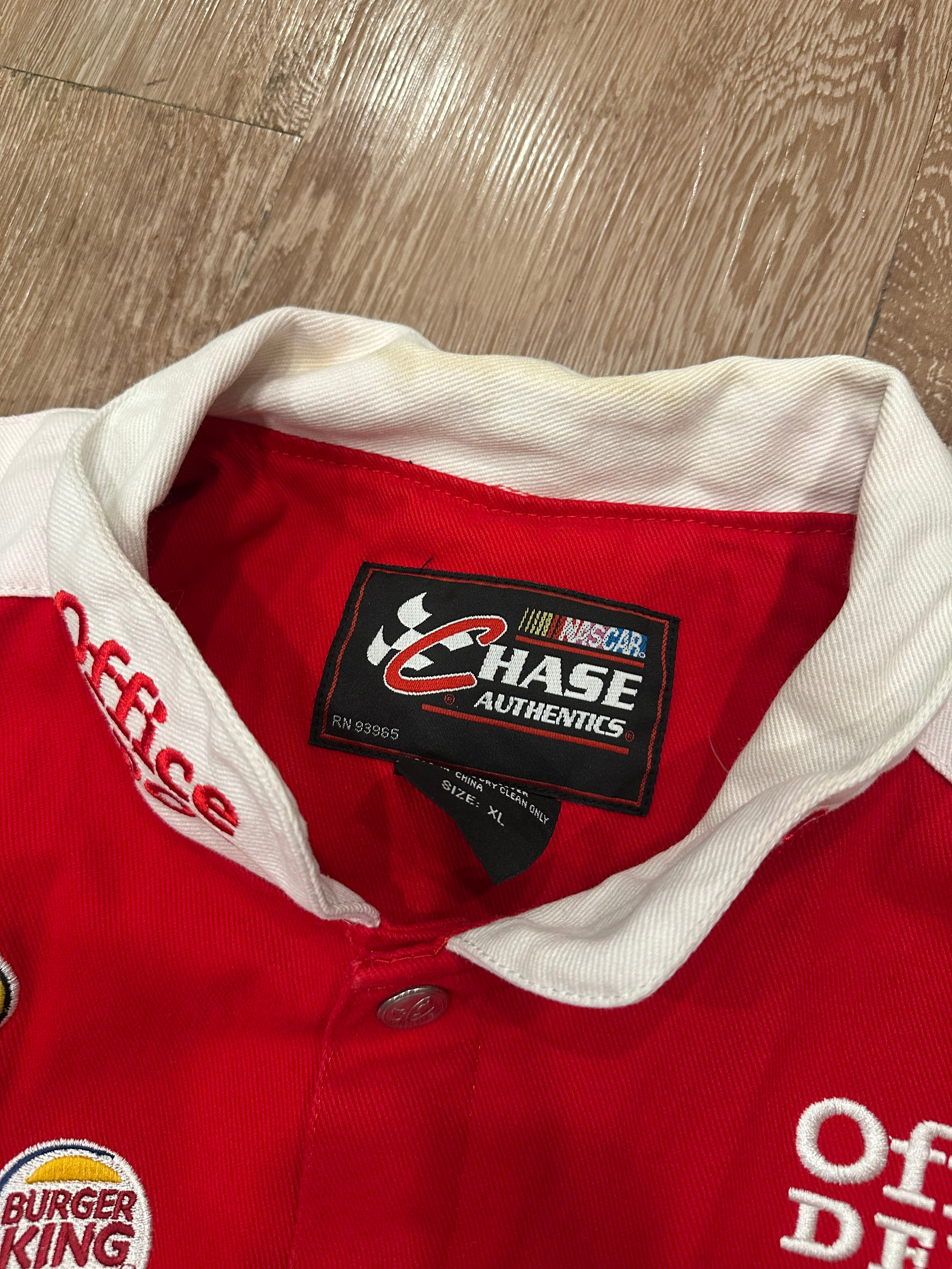 Vintage NASCAR Tony Stewart #14 Office Depot Old Spice Jacket (XL)