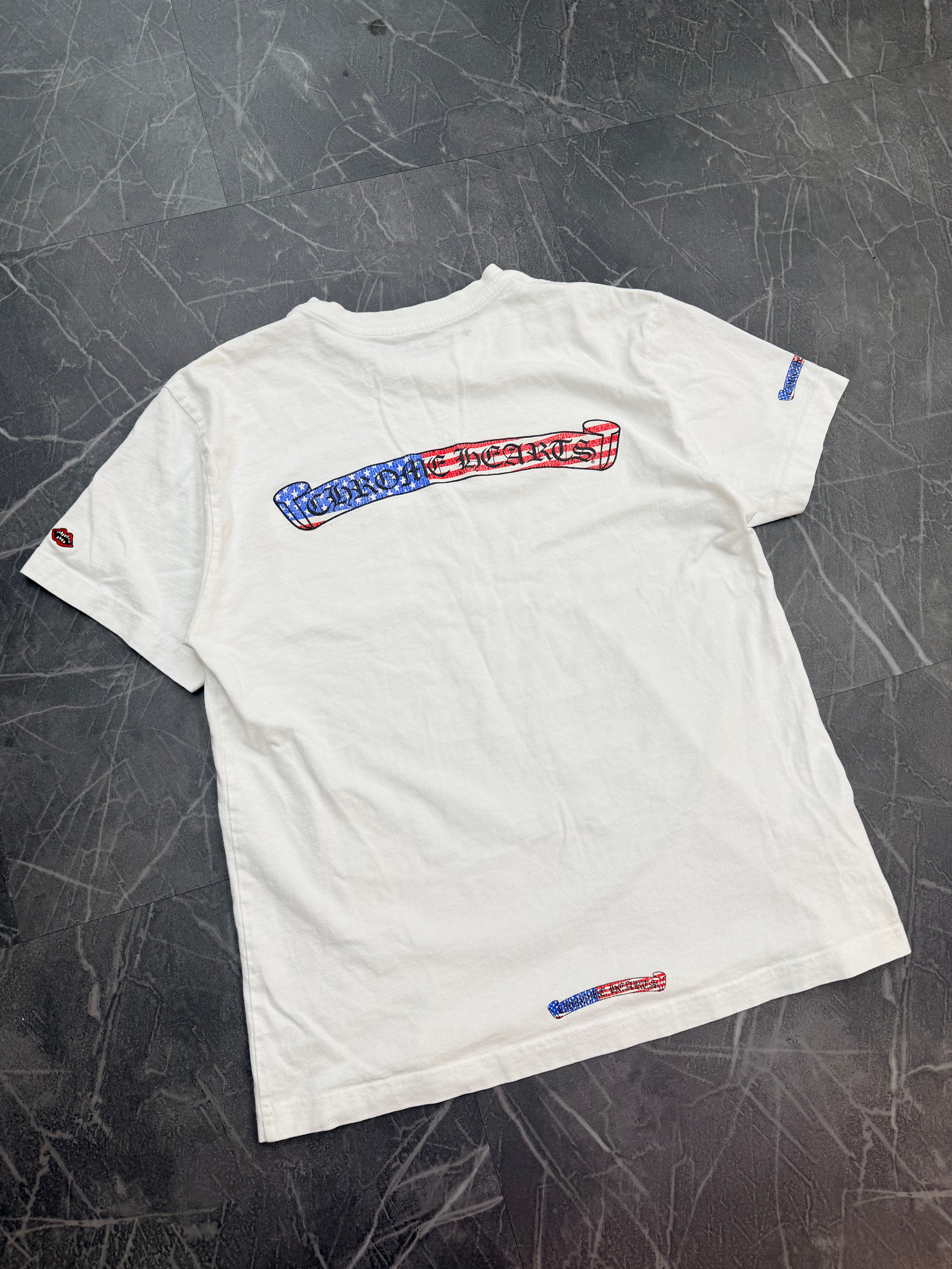 Chrome Hearts USA Scroll Tee “White”