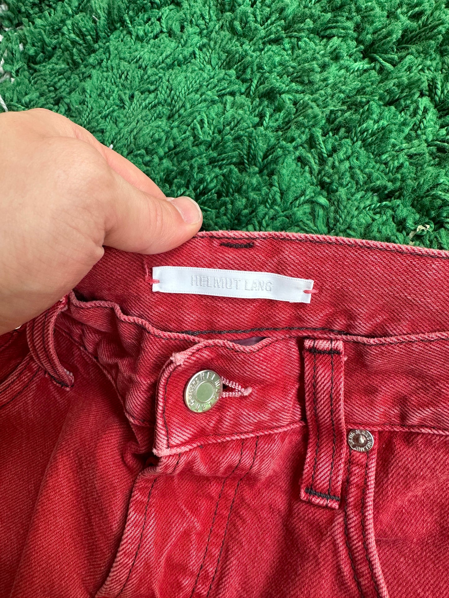 Helmut Lang Oxidized Red Stone Jeans (33)