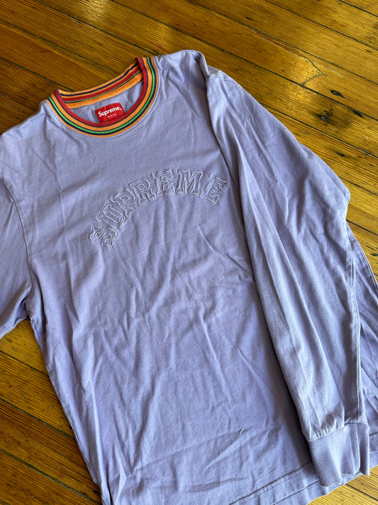 Supreme Arc Logo Longsleeve Tee “Purple”