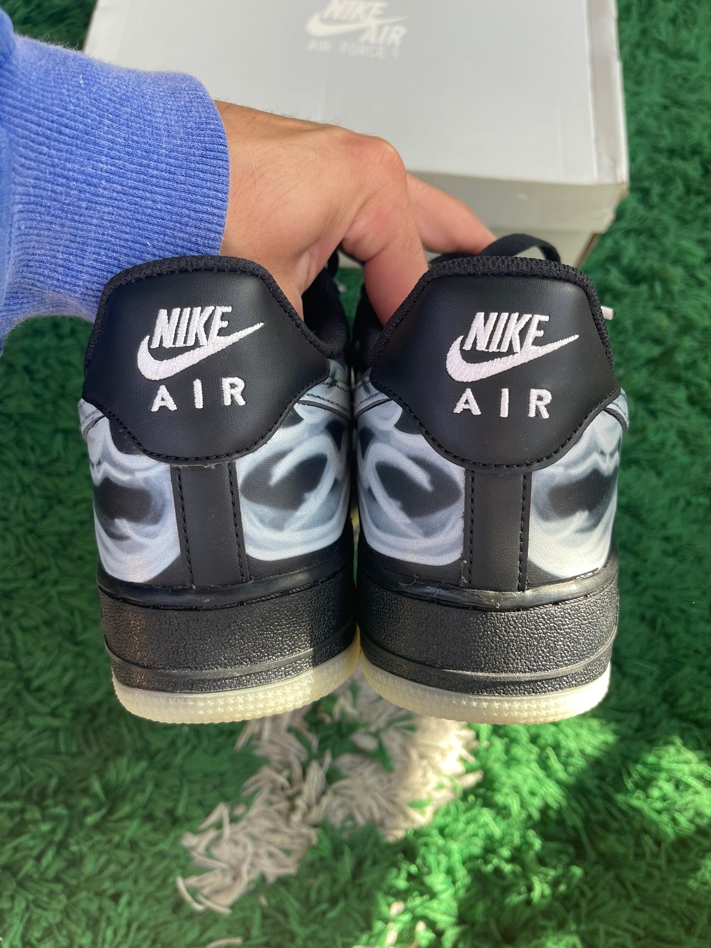 Nike Air Force 1 Low “Black Skeleton Halloween”