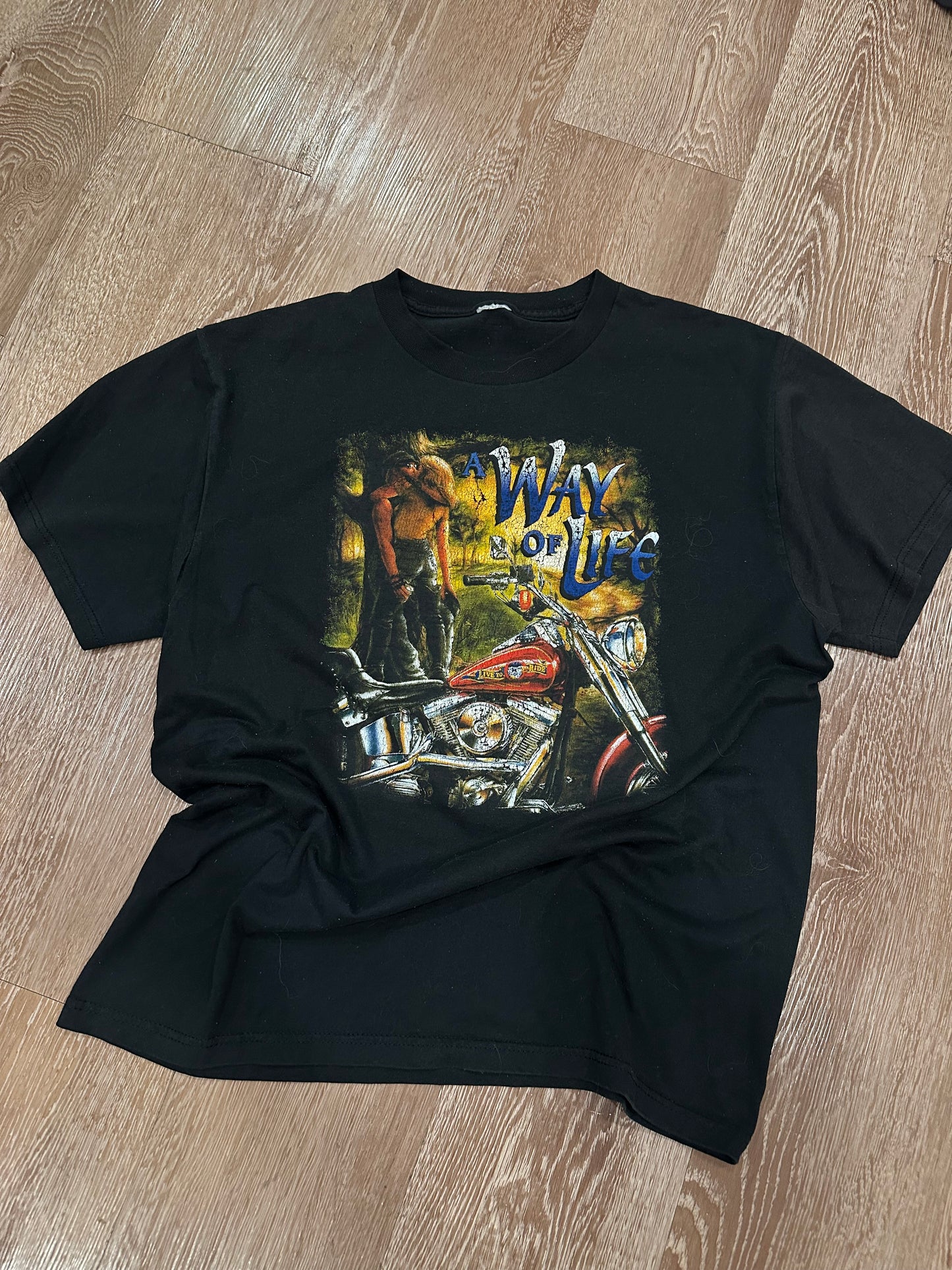 90s Way of Life Motorcycle Tee (M)
