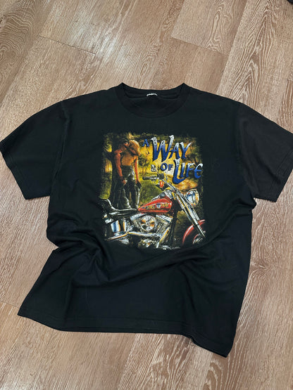 90s Way of Life Motorcycle Tee (M)
