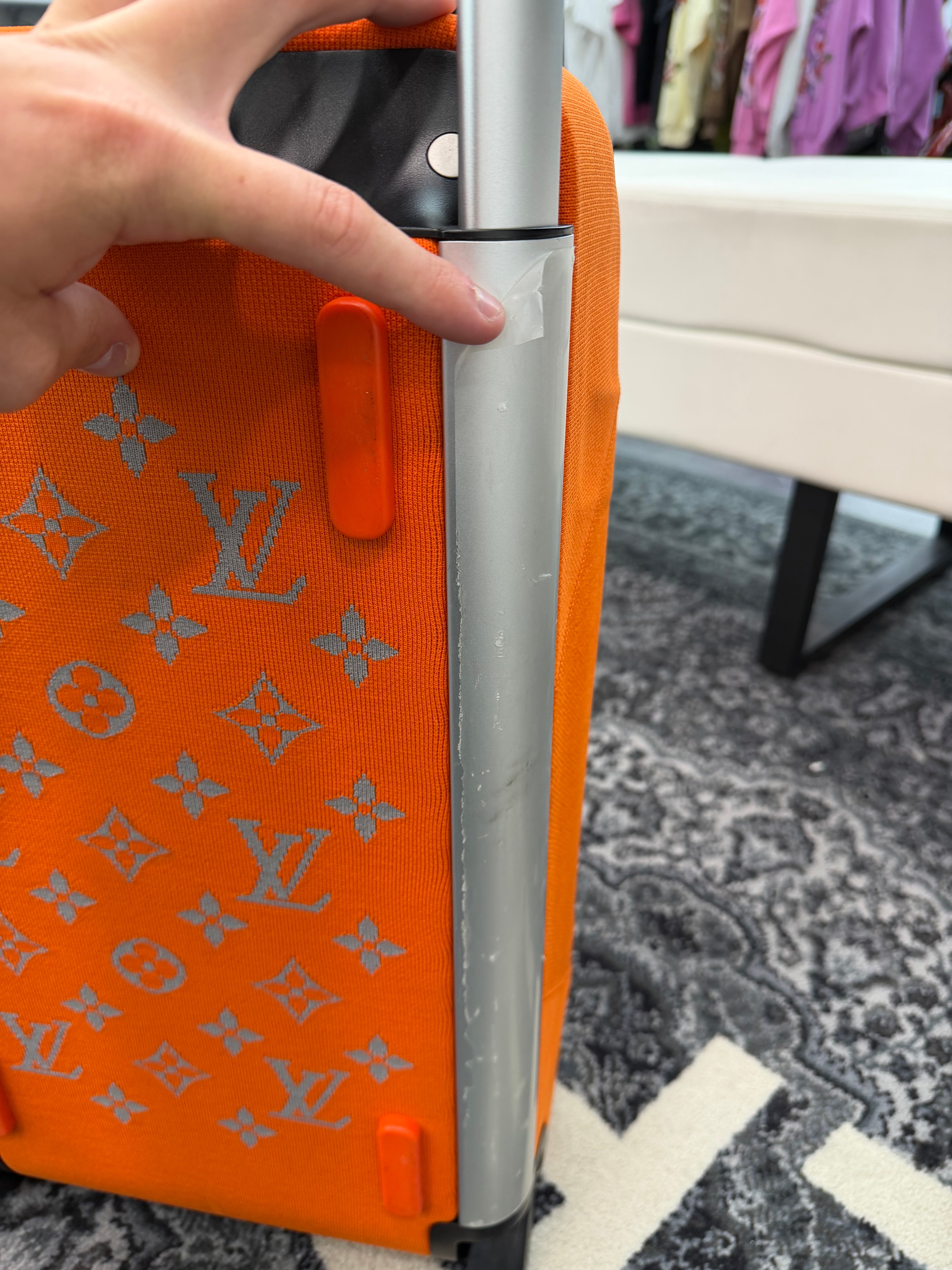 Louis Vuitton Horizon Duffle / Suit Case Soft Orange