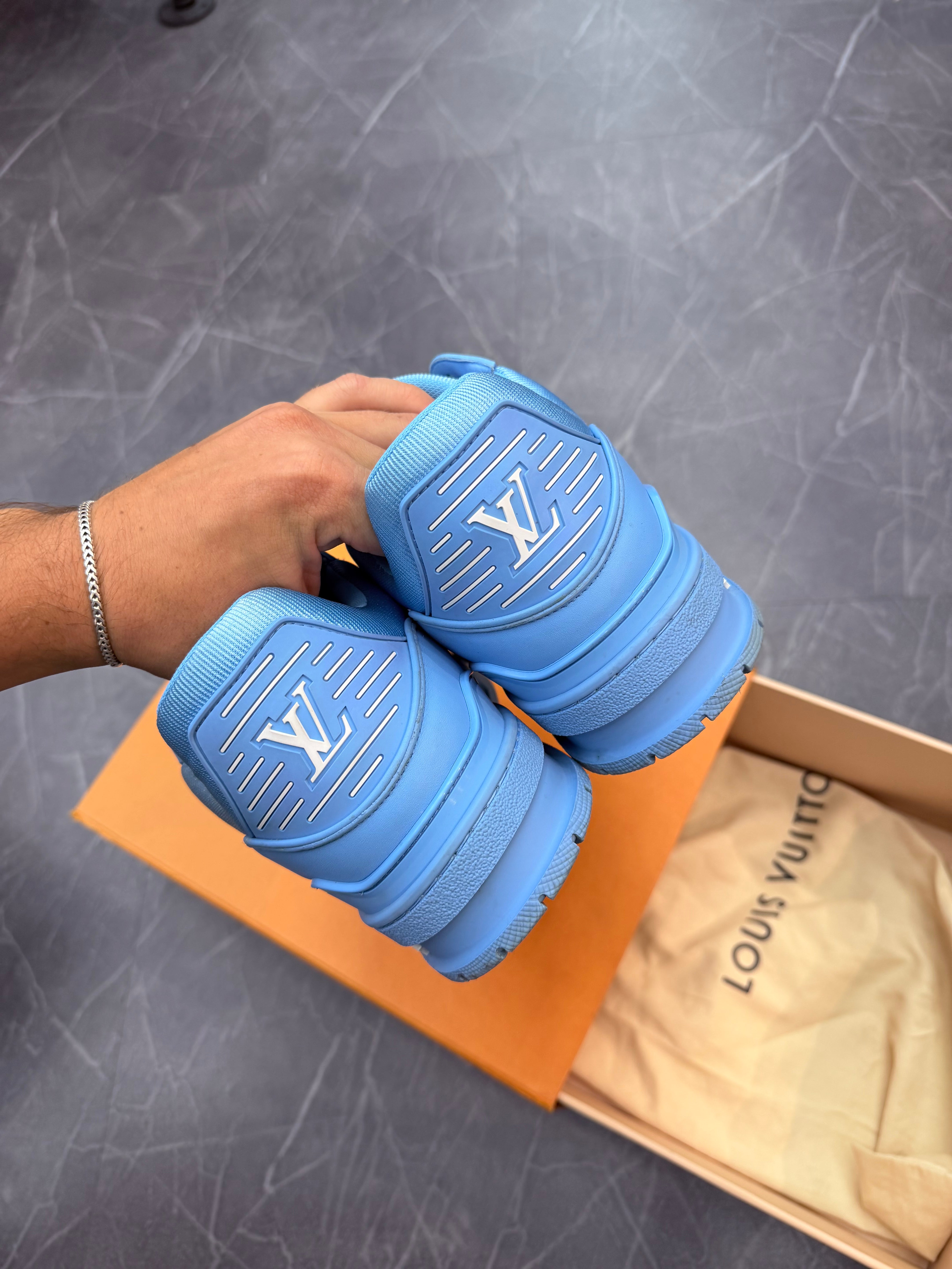 Louis Vuitton Trainer Low Light Blue