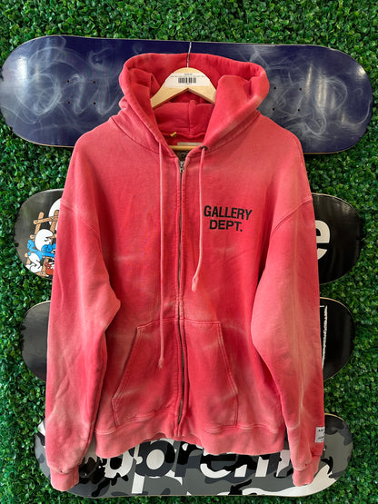Gallery Dept. Sun Faded Zip Up “Red”