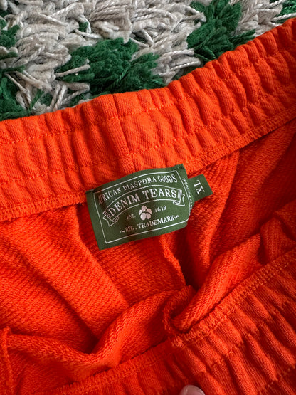 Denim Tears Cotton Wreath Sweatpants “Orange”