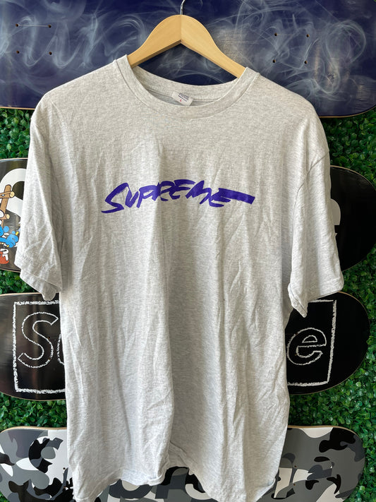 Supreme Futura Logo Tee “Ash Grey”