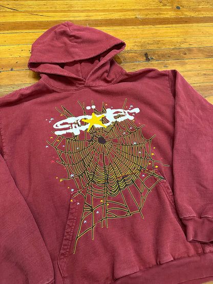 Sp5der Hoodie “Maroon”