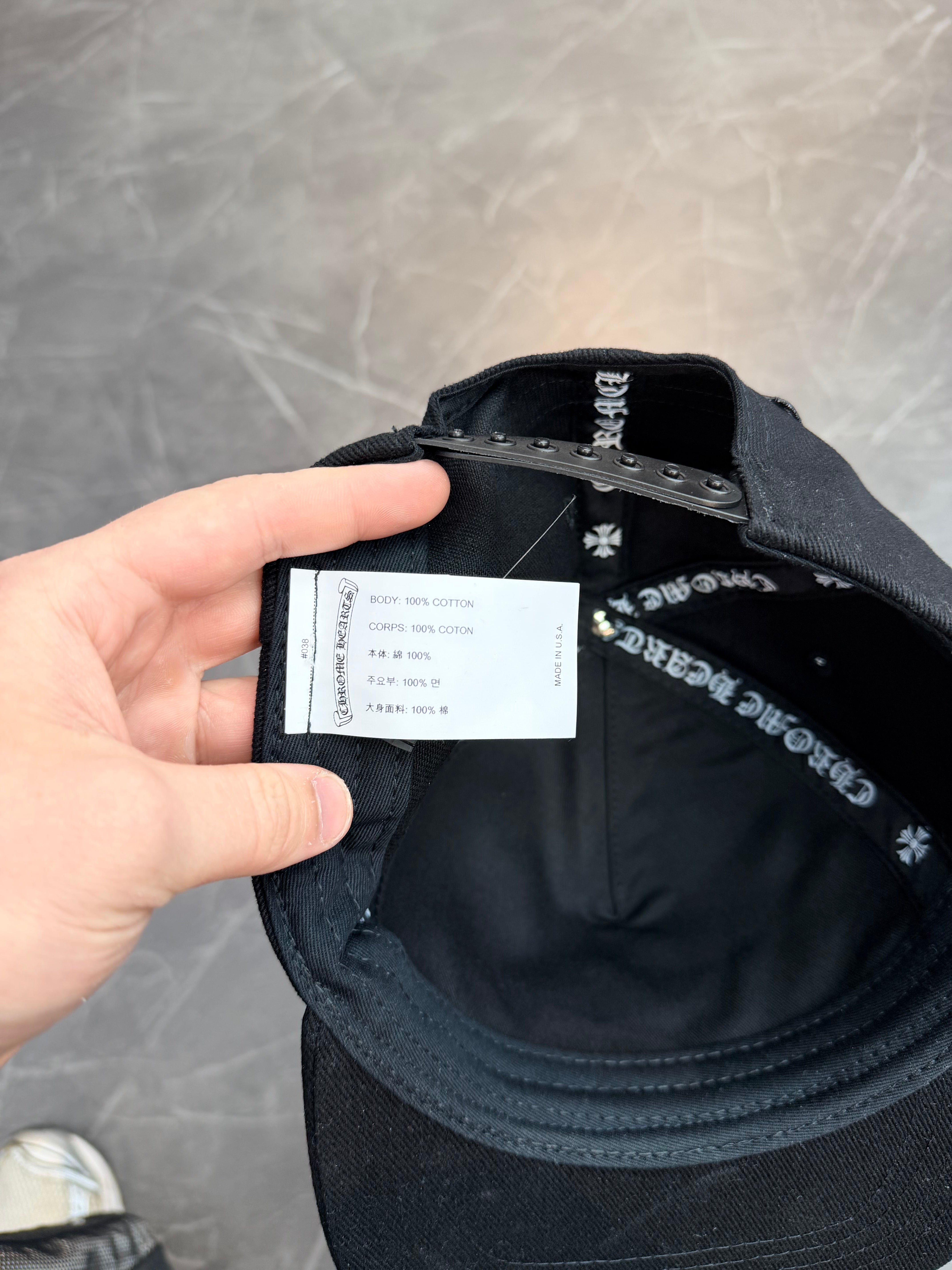 Chrome Hearts Scroll Logo Baseball Hat