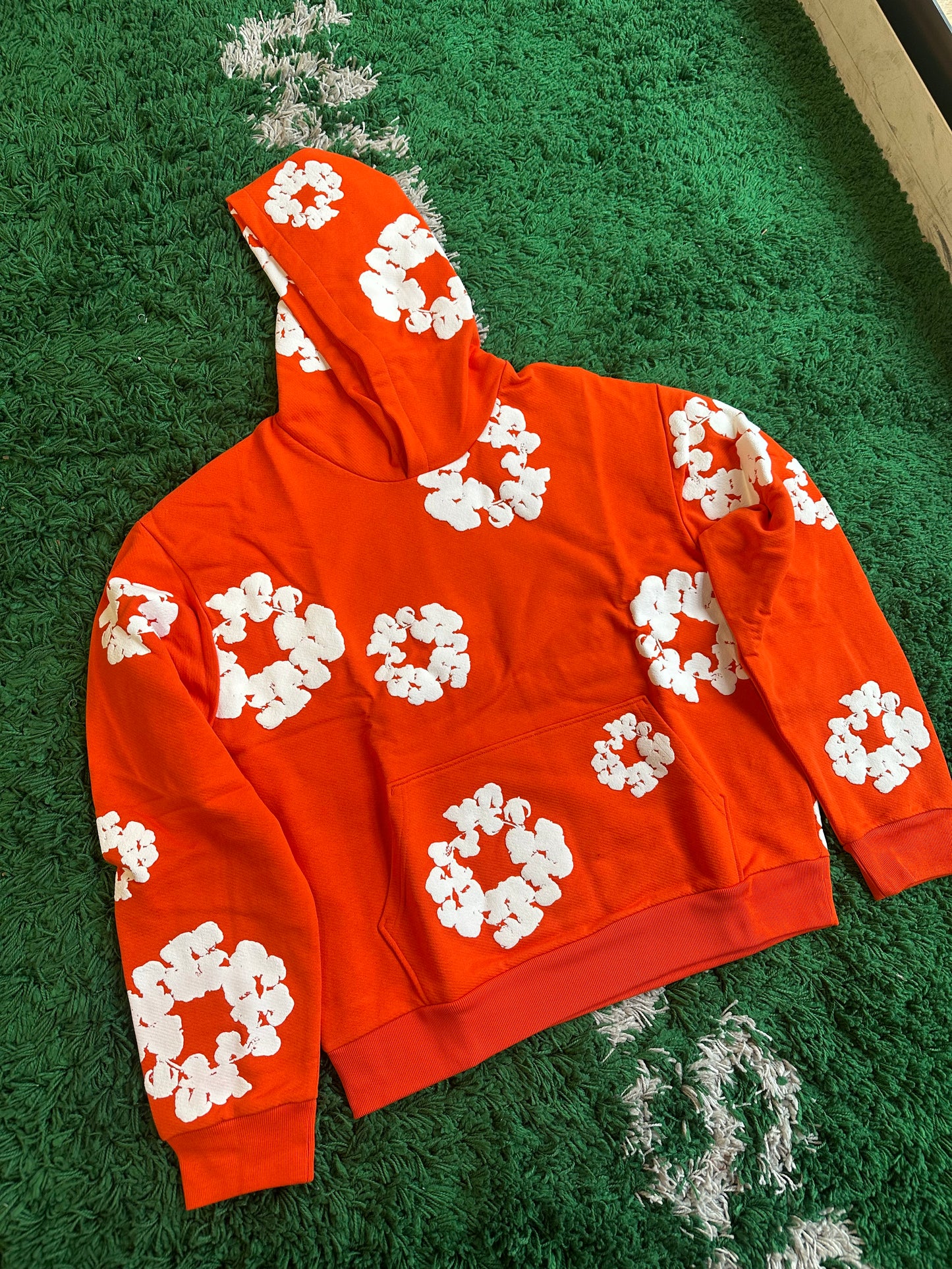 Denim Tears Cotton Wreath Hoodie “Orange”