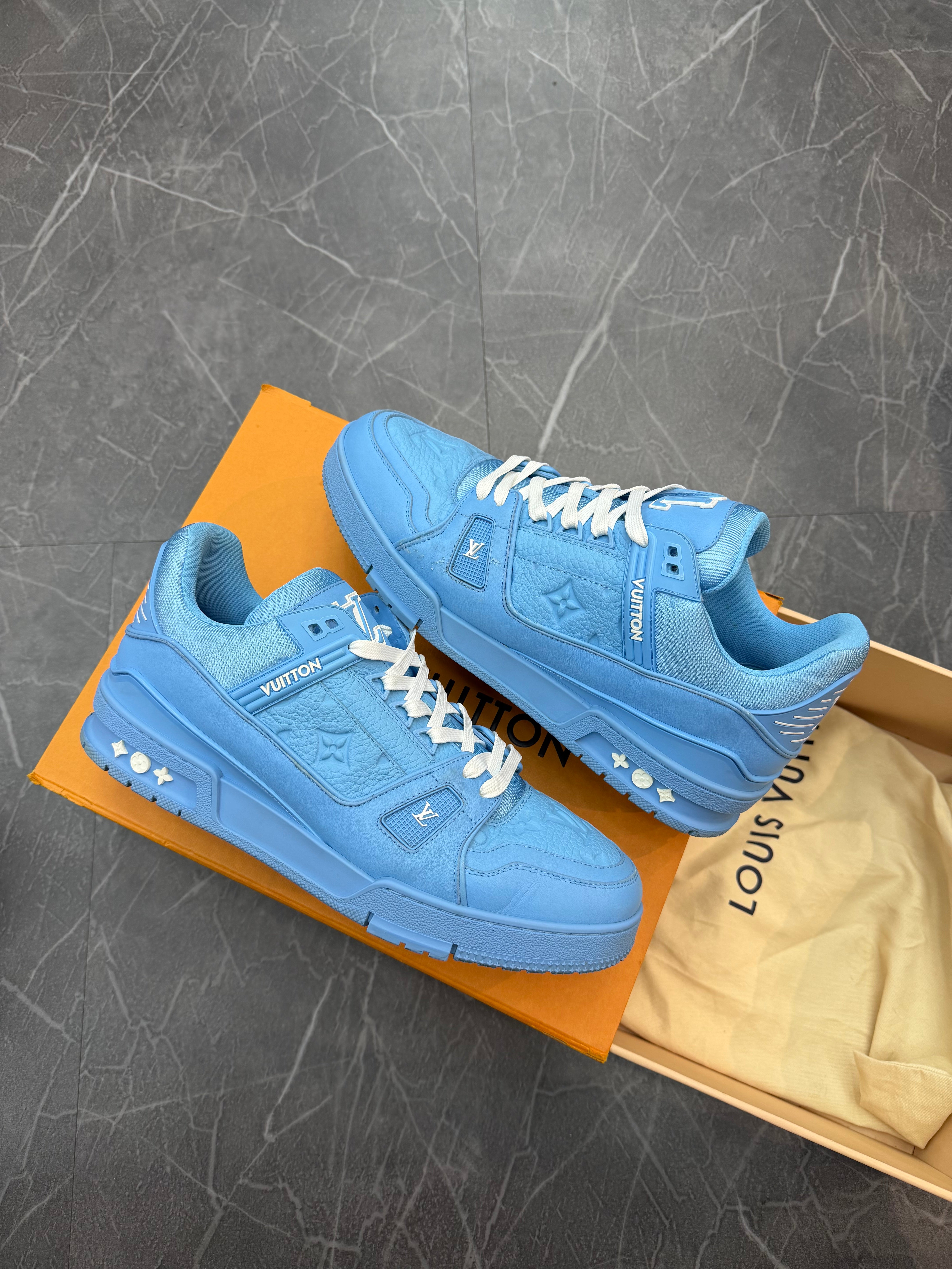 Louis Vuitton Trainer Low Light Blue