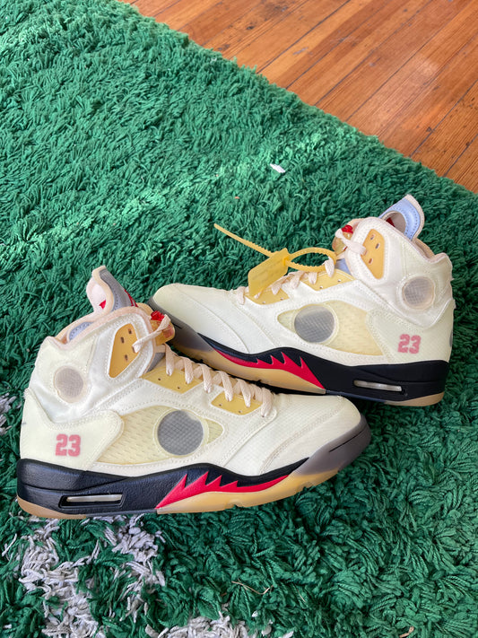 Jordan 5 x Off White “Sail”