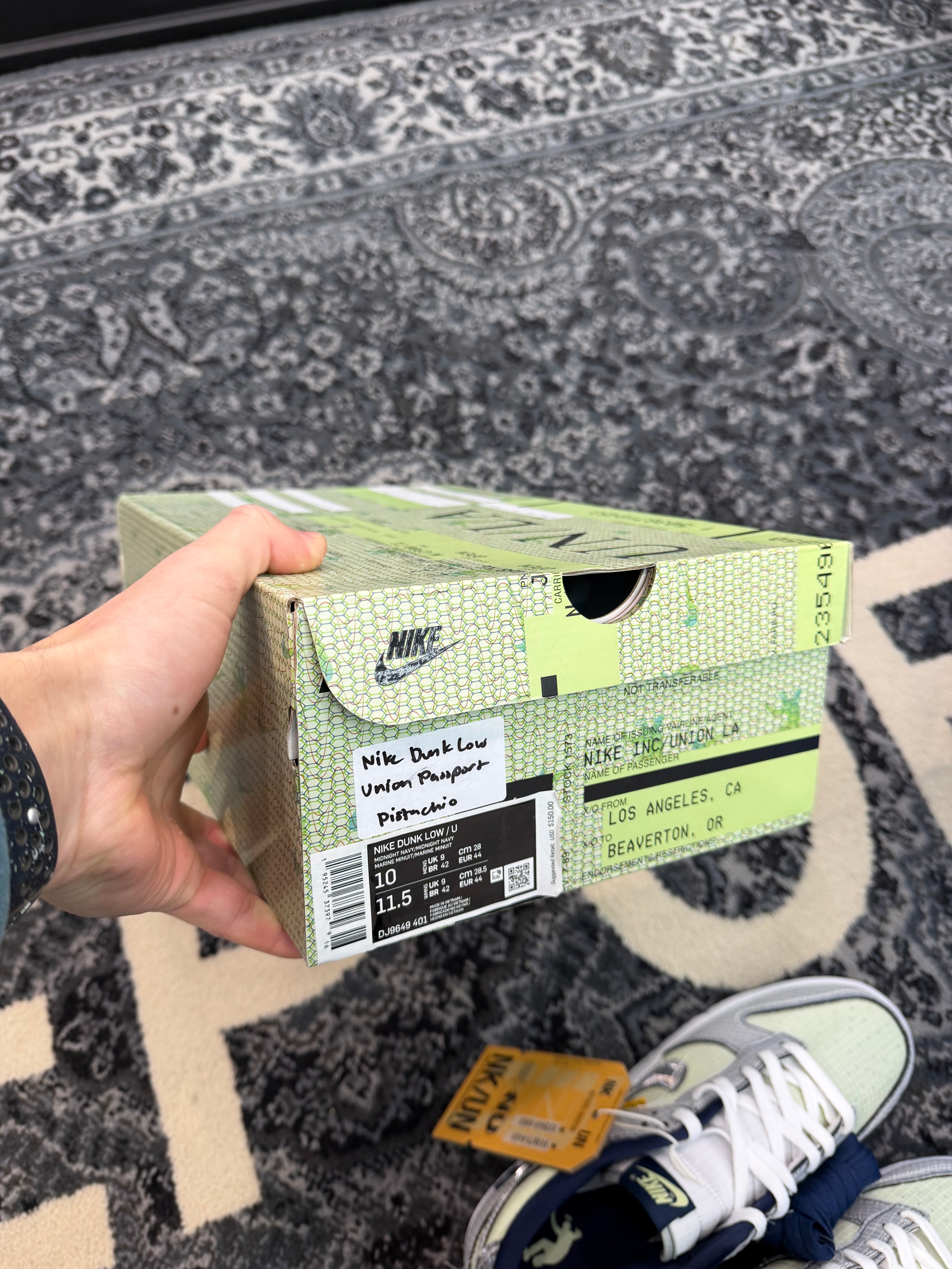 Nike Dunk Low x Union “Pistachio”