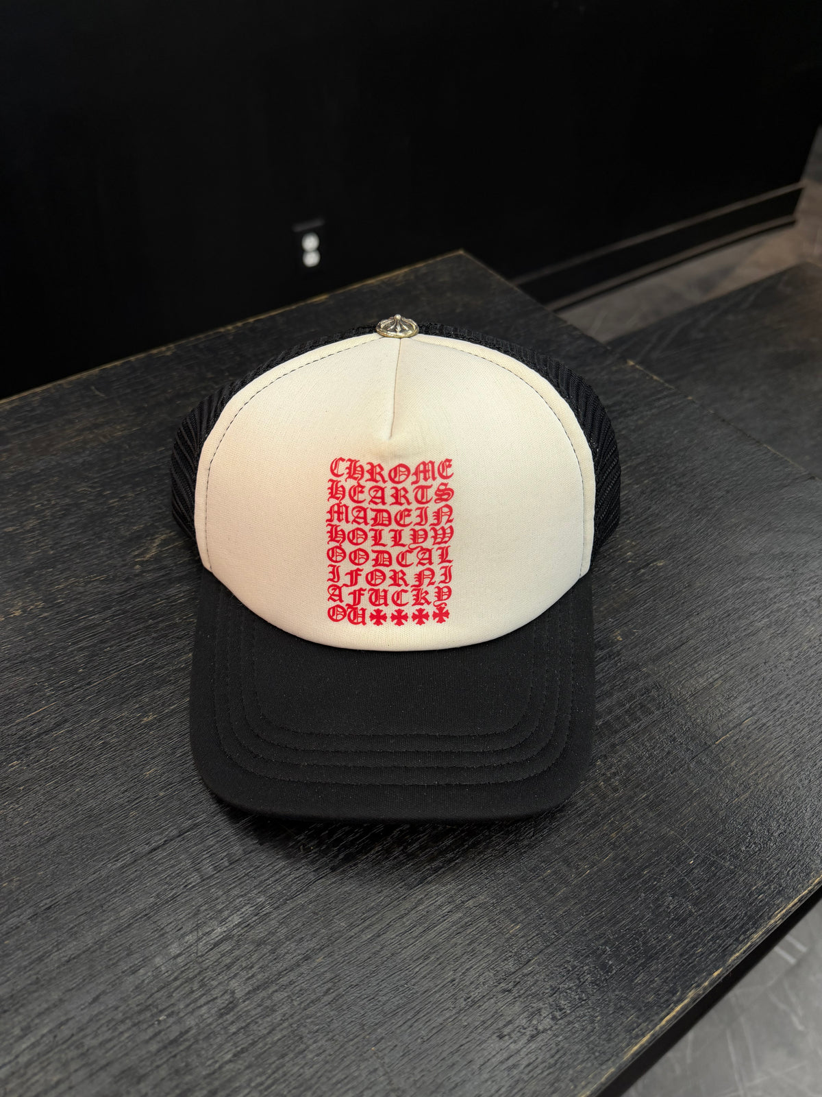 Chrome Hearts Eye Chart Trucker Hat