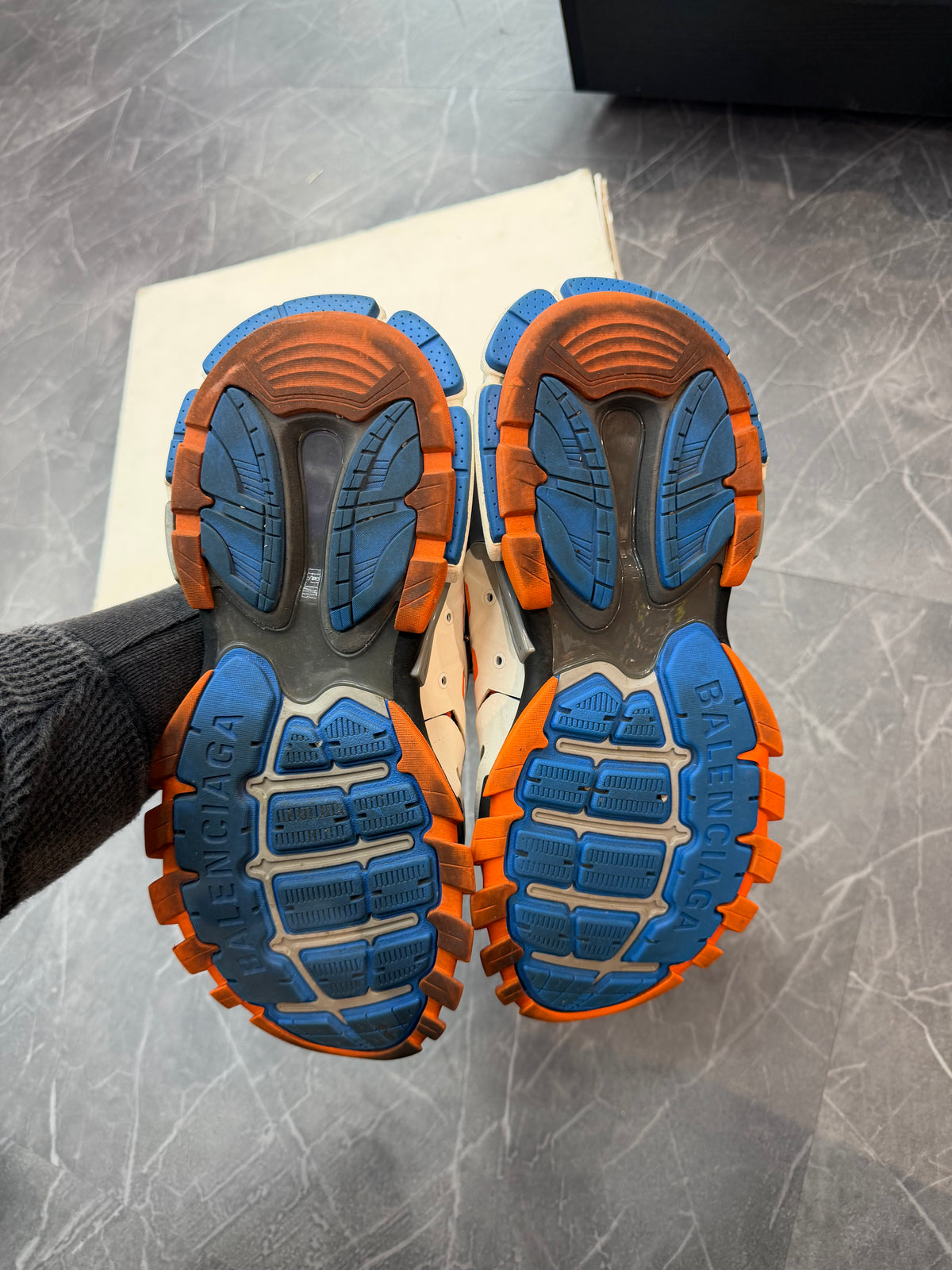 Balenciaga Track Runner White Orange Blue