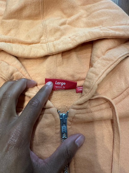 Supreme Small Box Logo Zip-Up “Orange”