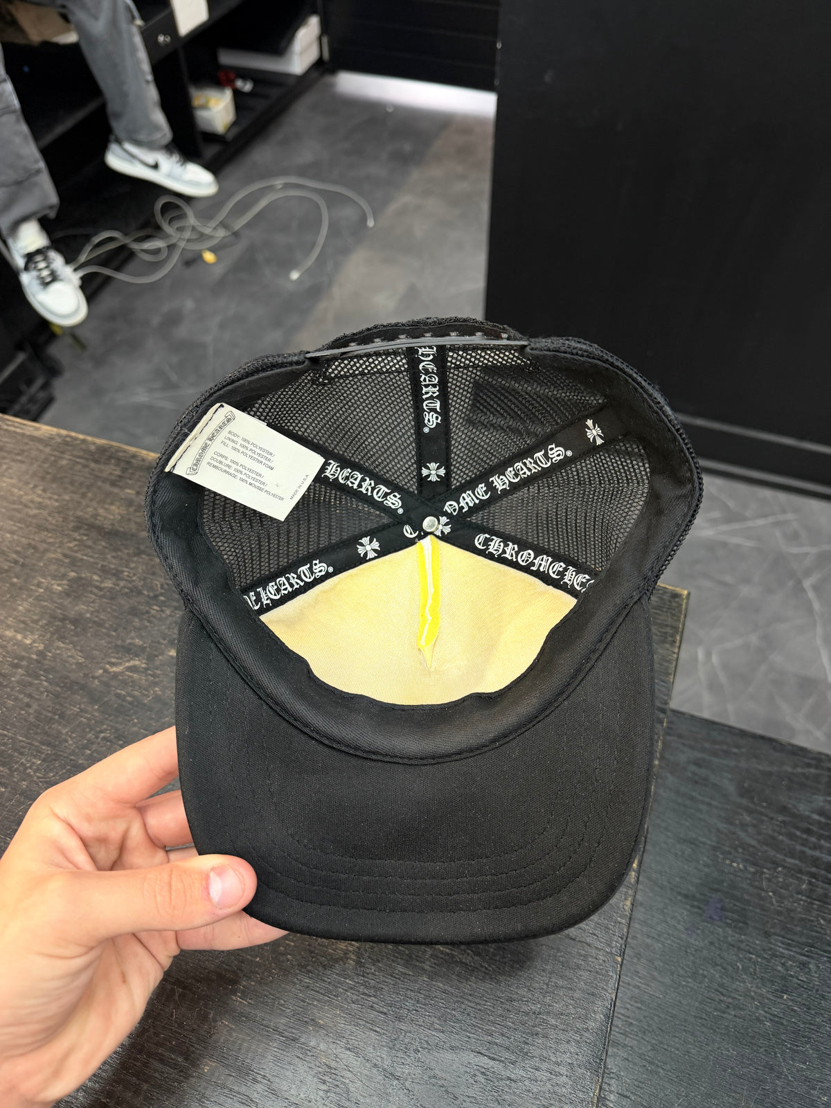 614Sneaker Chrome Hearts Eye Chart Trucker Hat (Size OS)