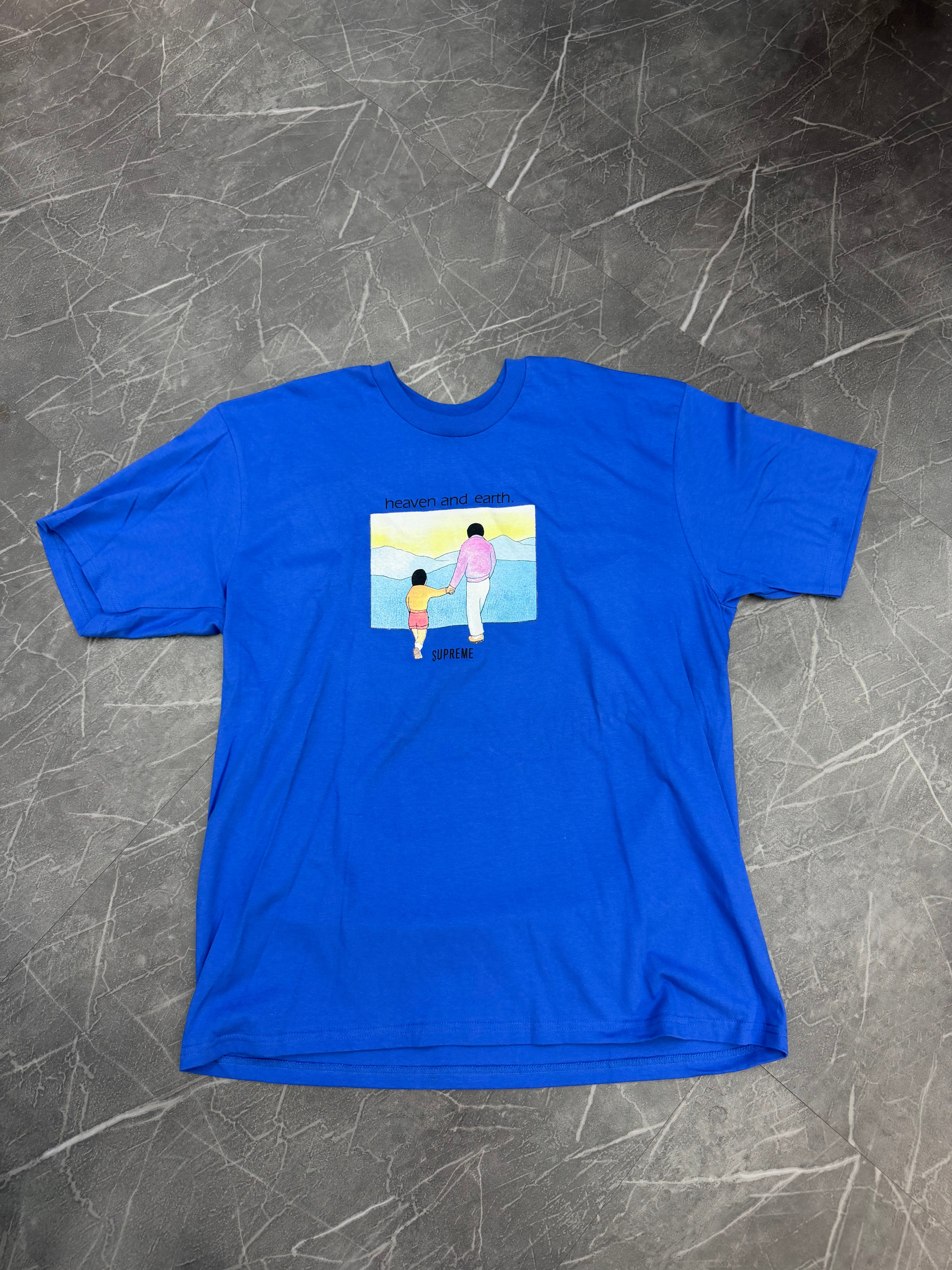 Supreme Tee Heaven and Earth Royal Blue