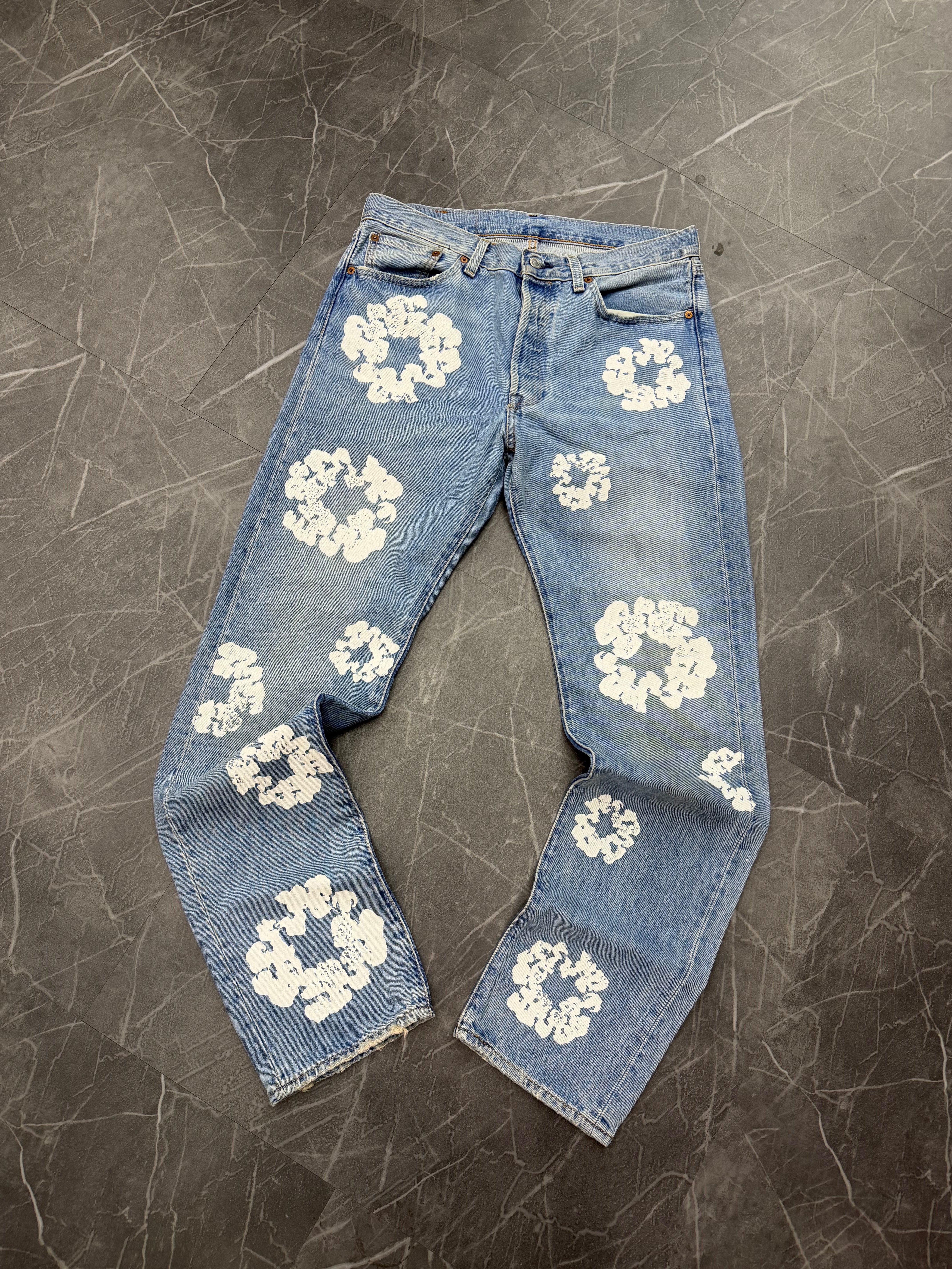 Denim Tears Cotton Wreath Jeans Light Blue (32x32)