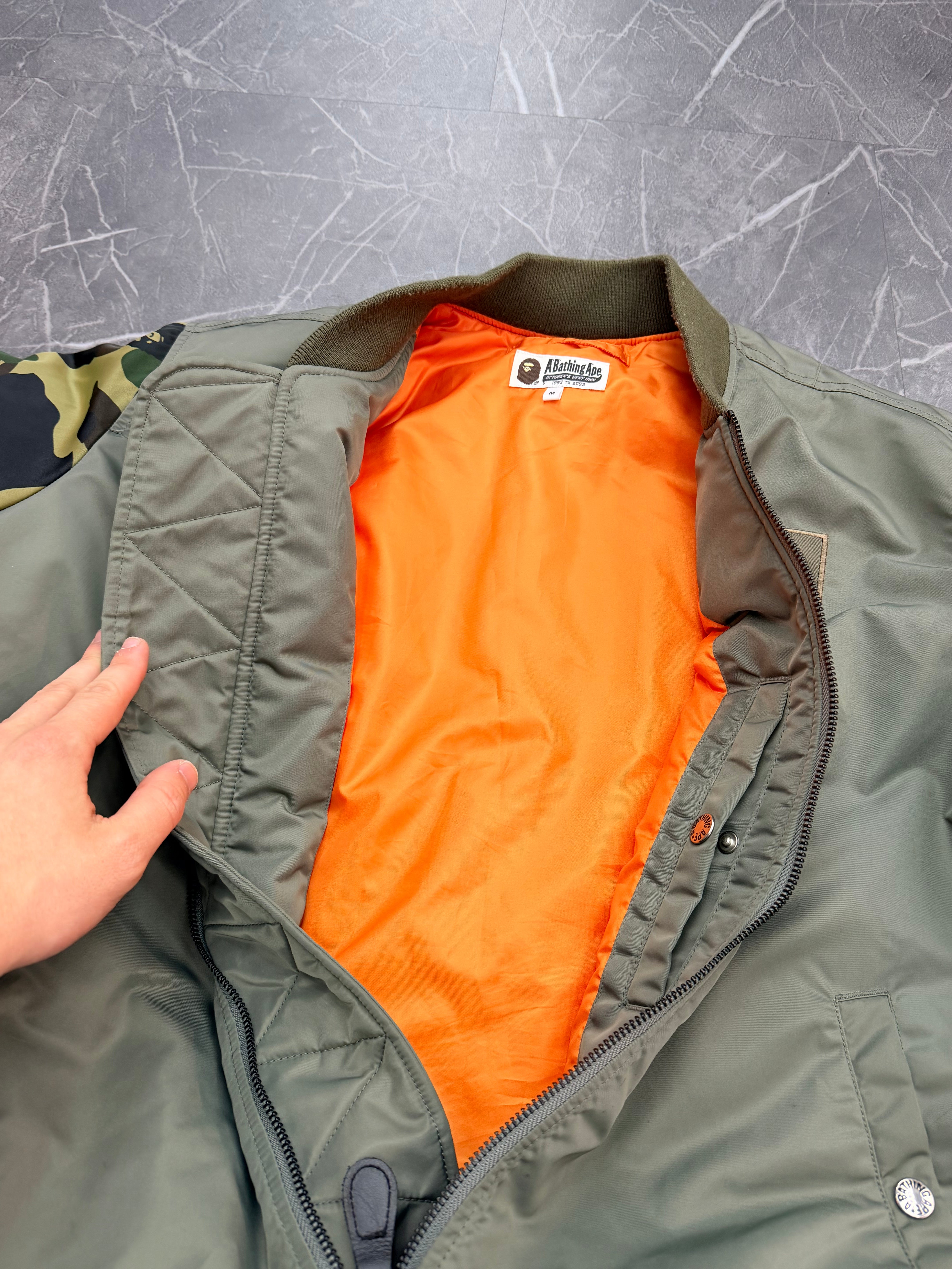 BAPE x OVO MA-1 Jacket “Olive Drab”