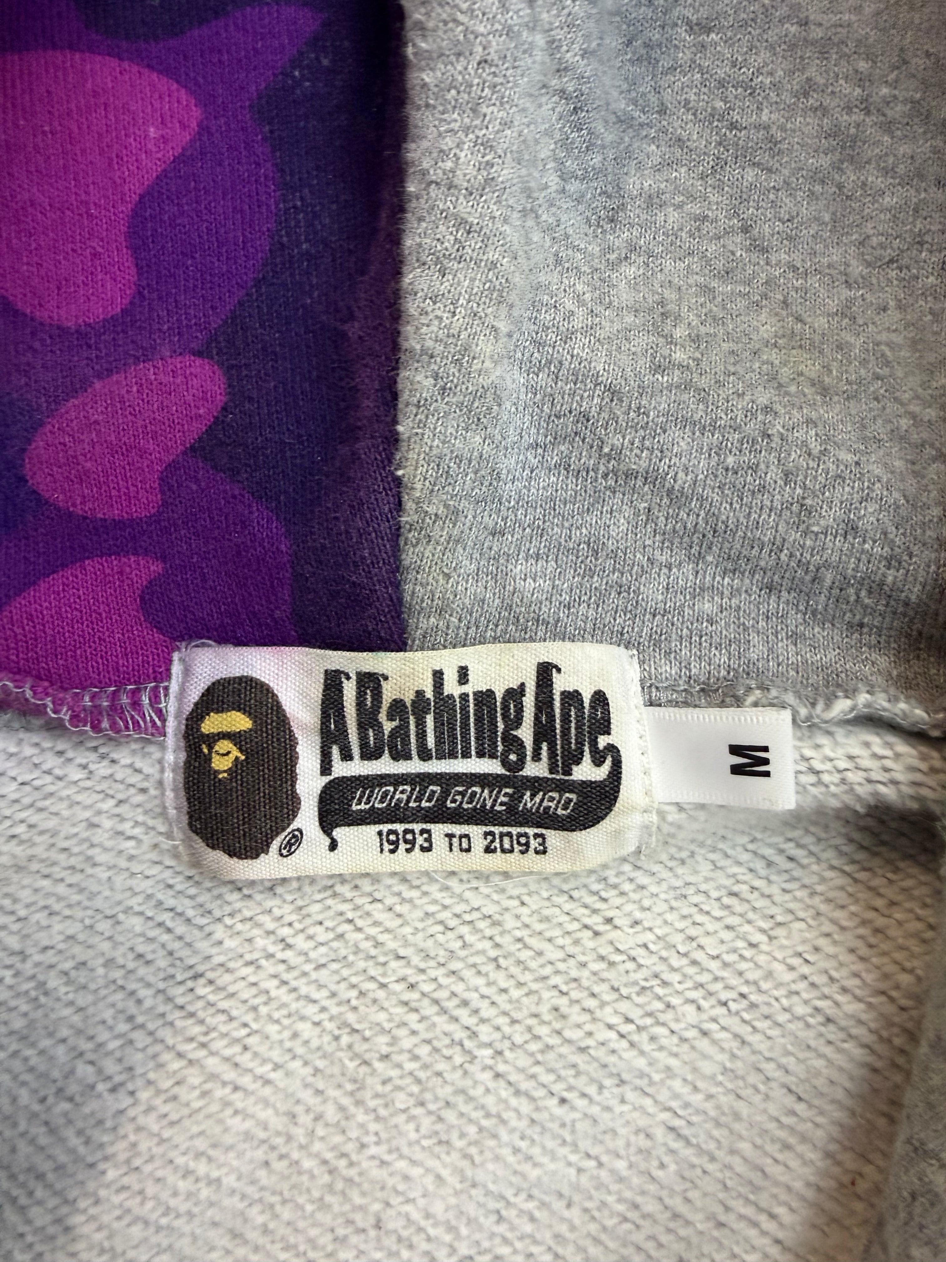 BAPE Color Camo Shark Full Zip-Up “Purple”