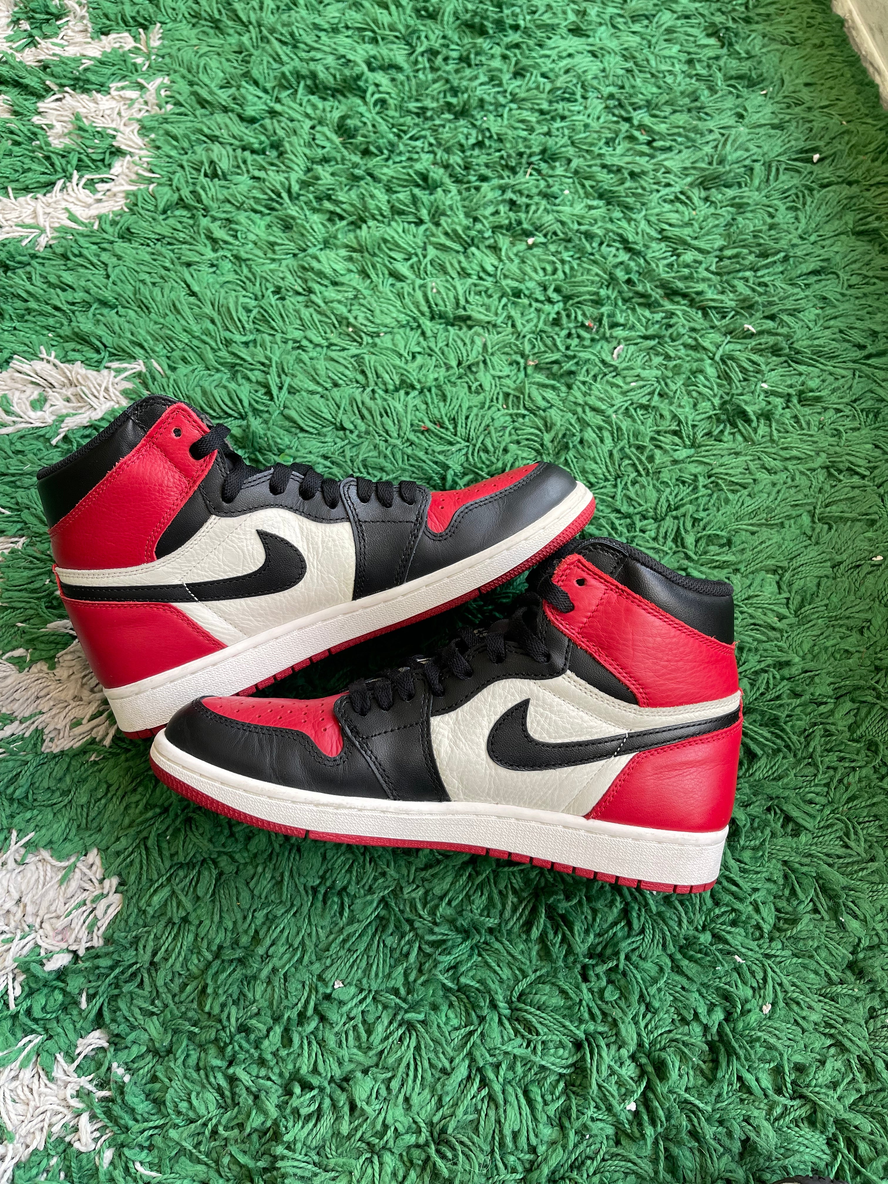 jordan 1 bred toe laces