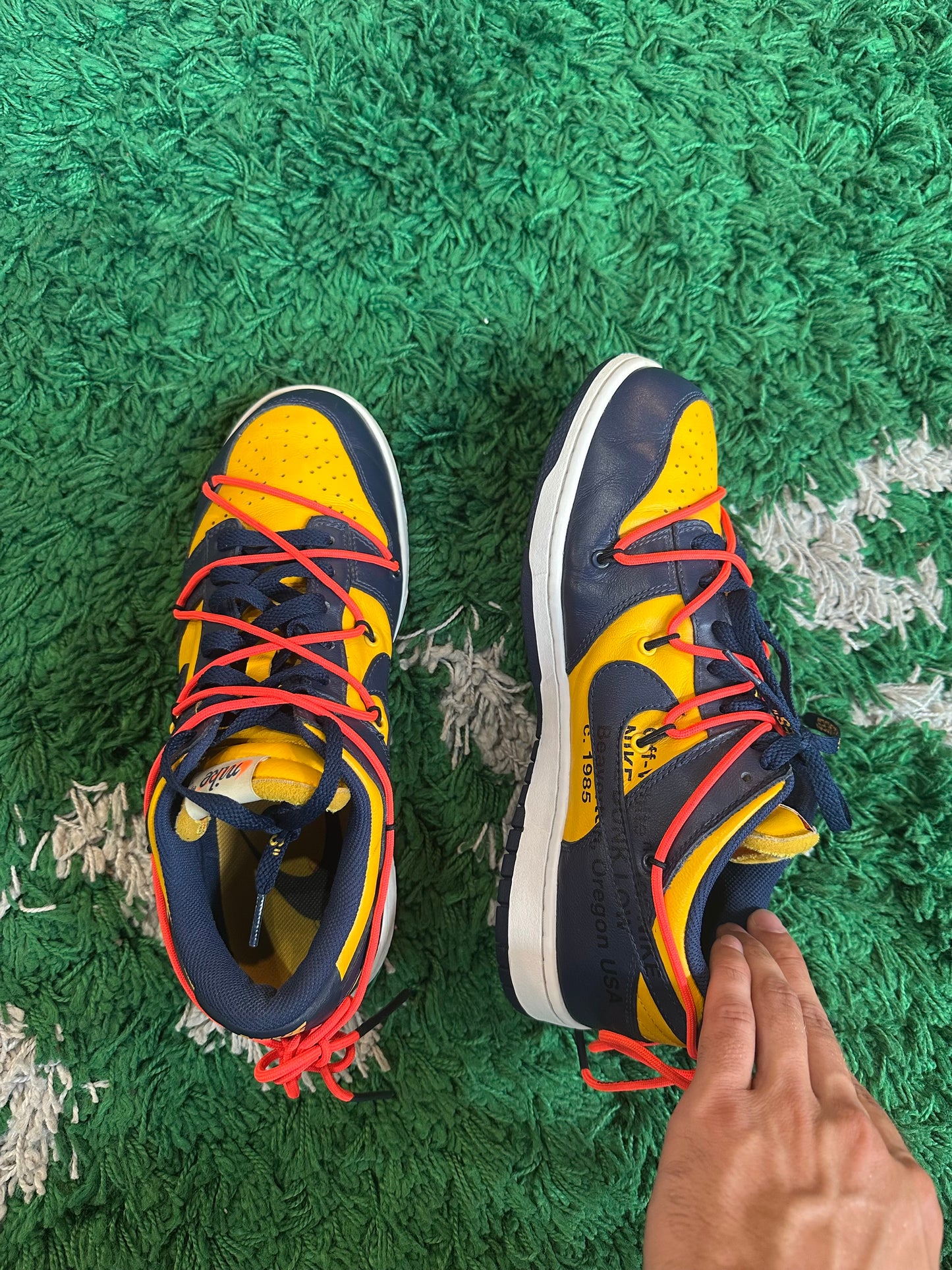 Nike Off White Dunk Low “Michigan”