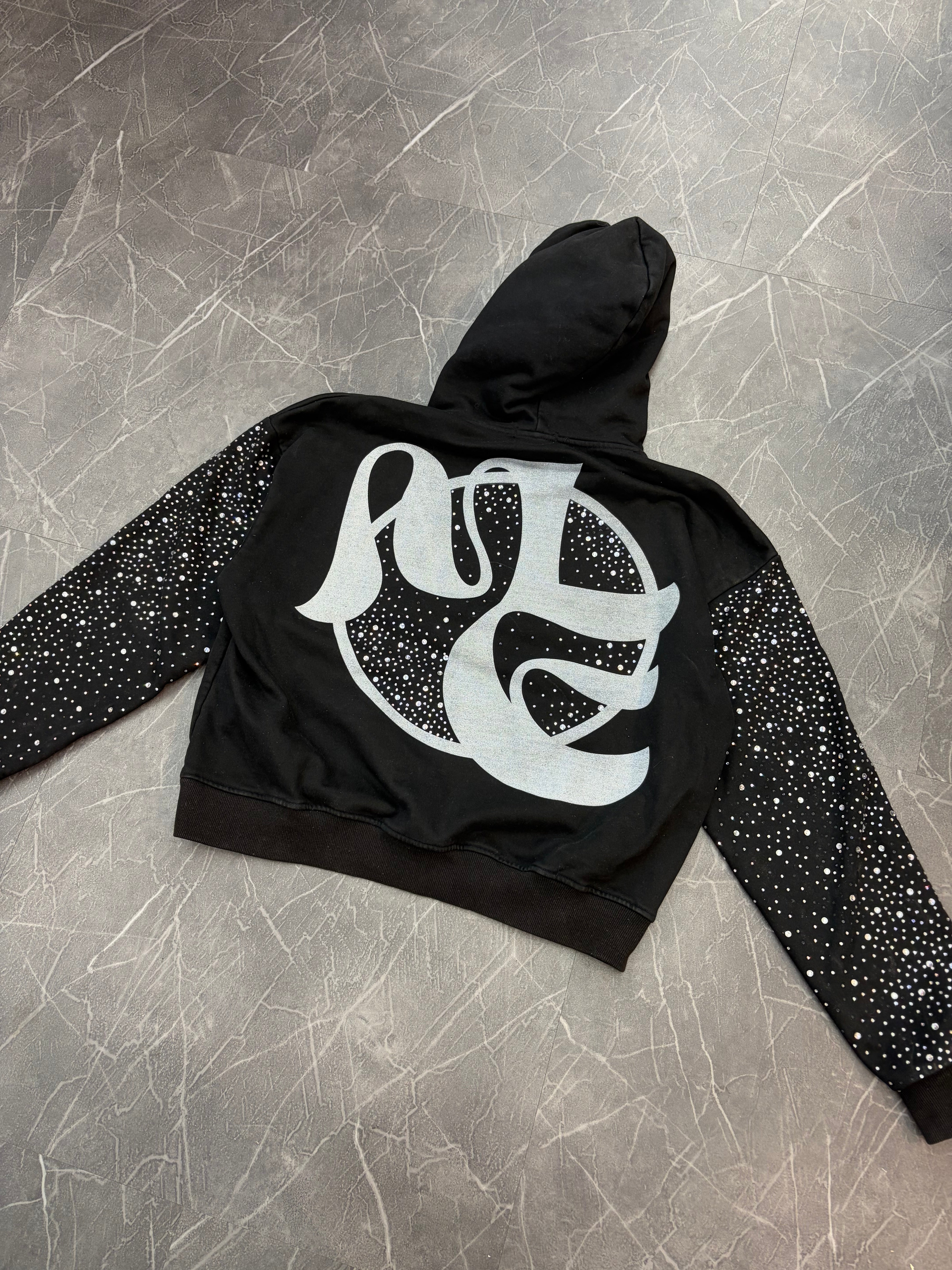 Mixed Emotions “Fallen Angles Rhinestone Hoodie”