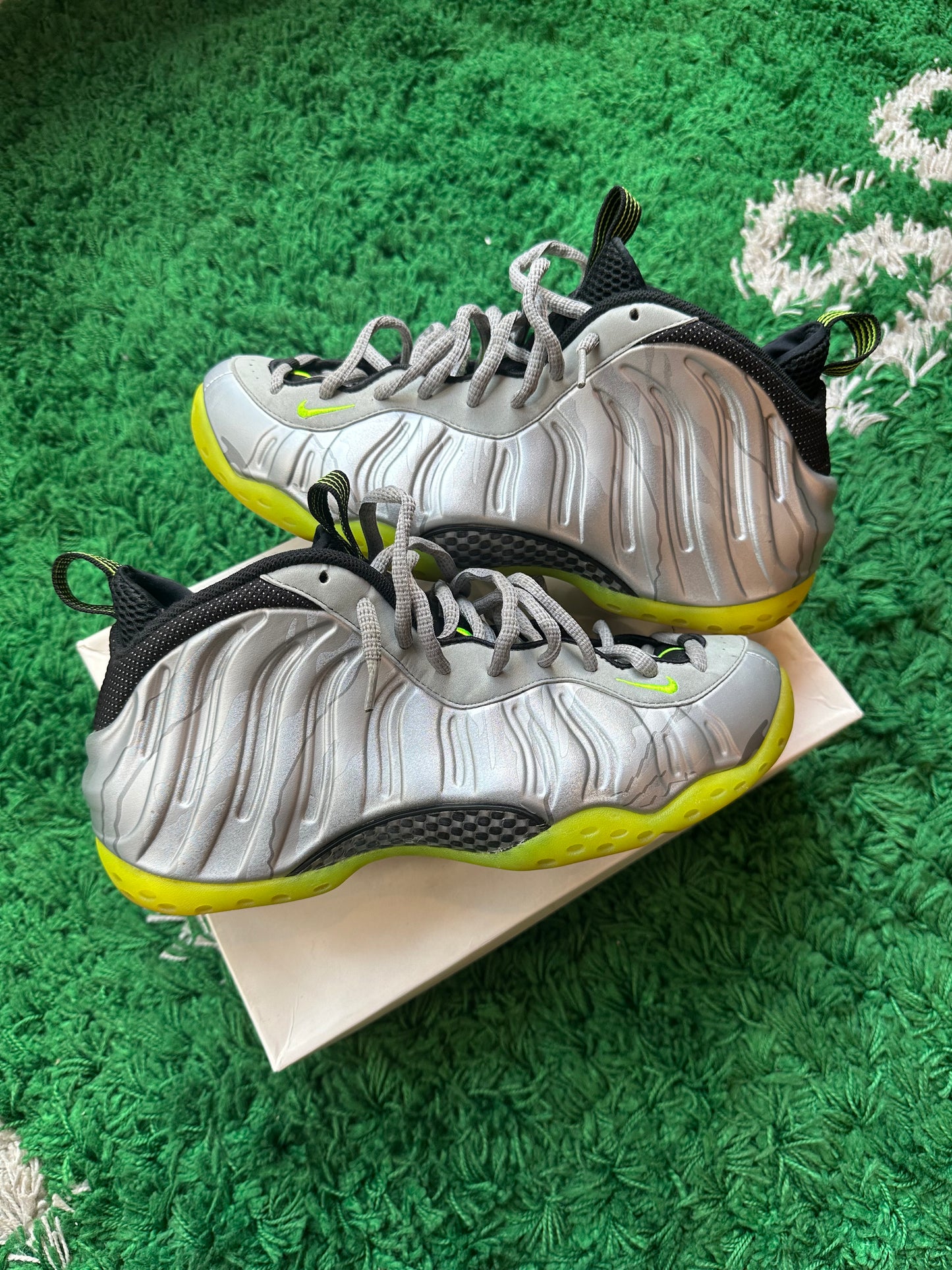 Nike Foamposite One Silver Volt Camo