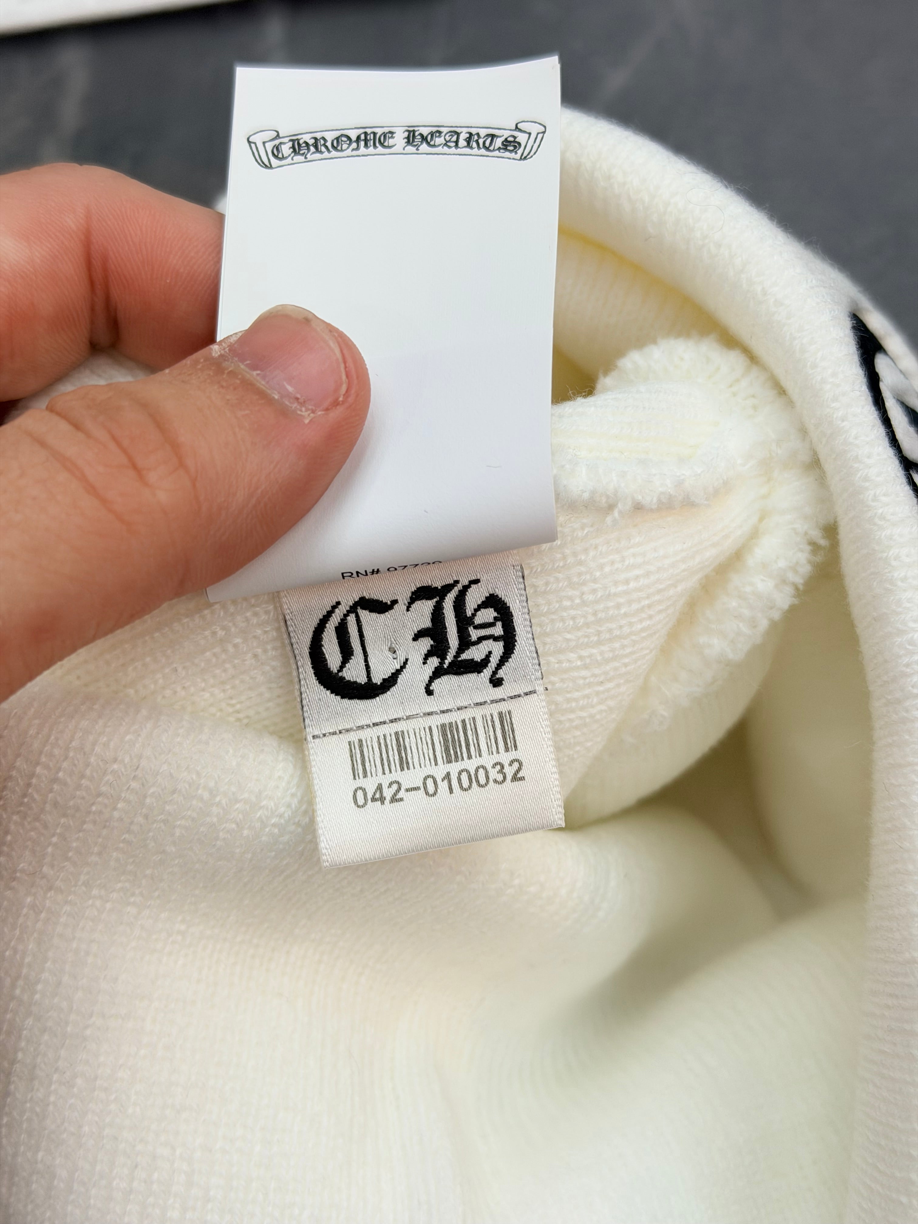 Chrome Hearts Beanie CH Logo “White”