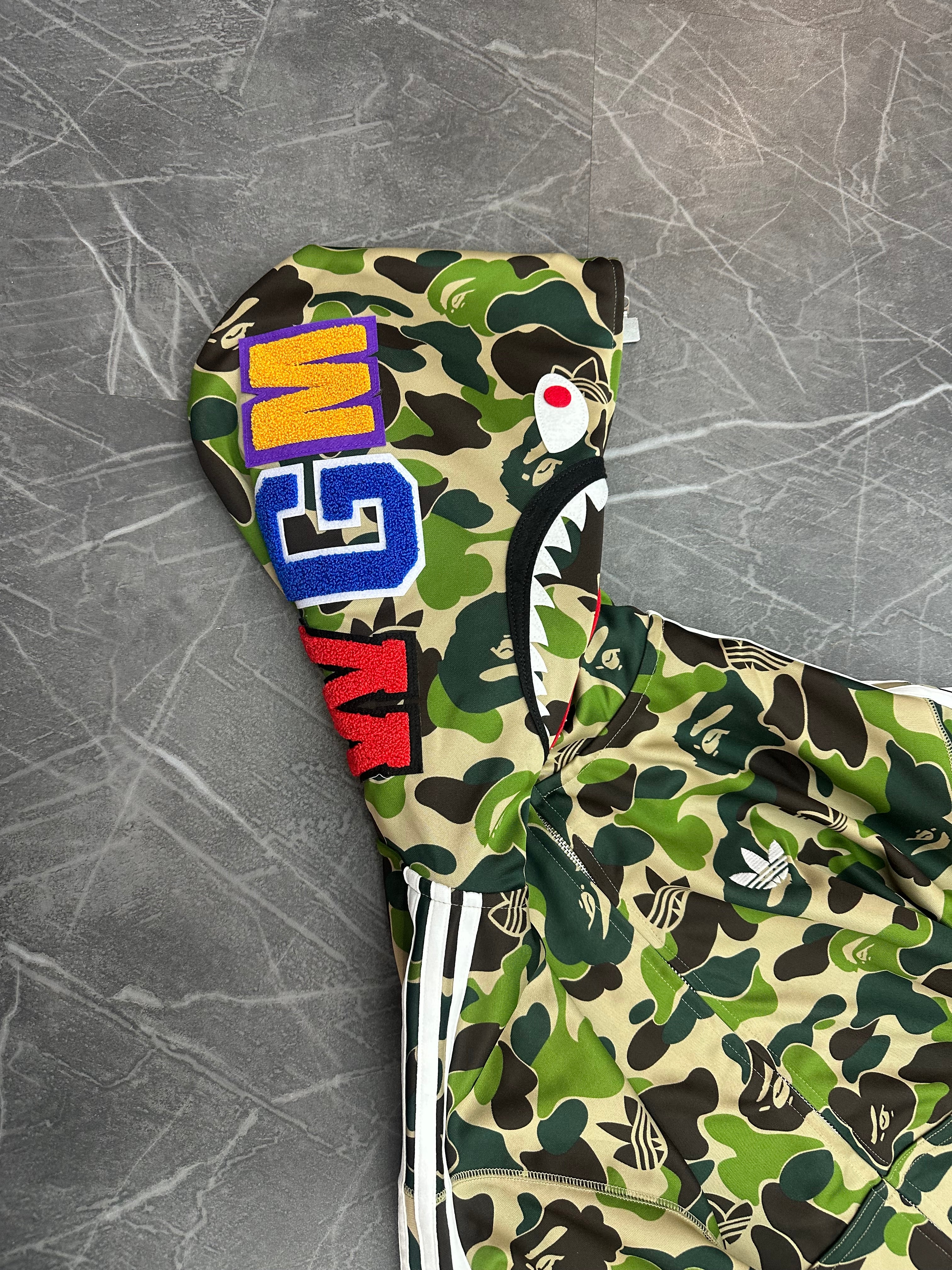 BAPE x Adidas Track Full Zip Shark Camo