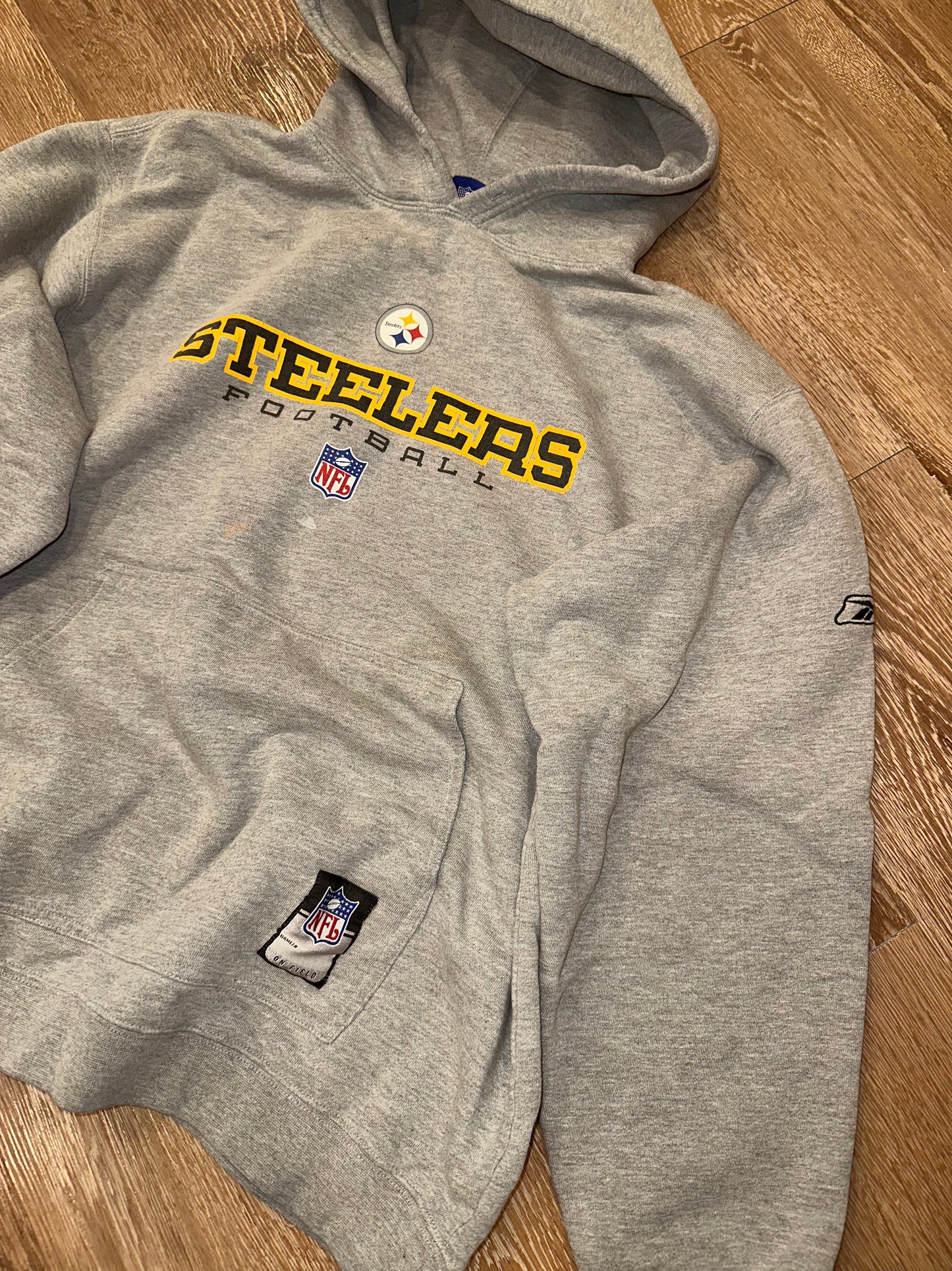 Steelers Hoodie NFL Team Apparel Early 2000s (M)