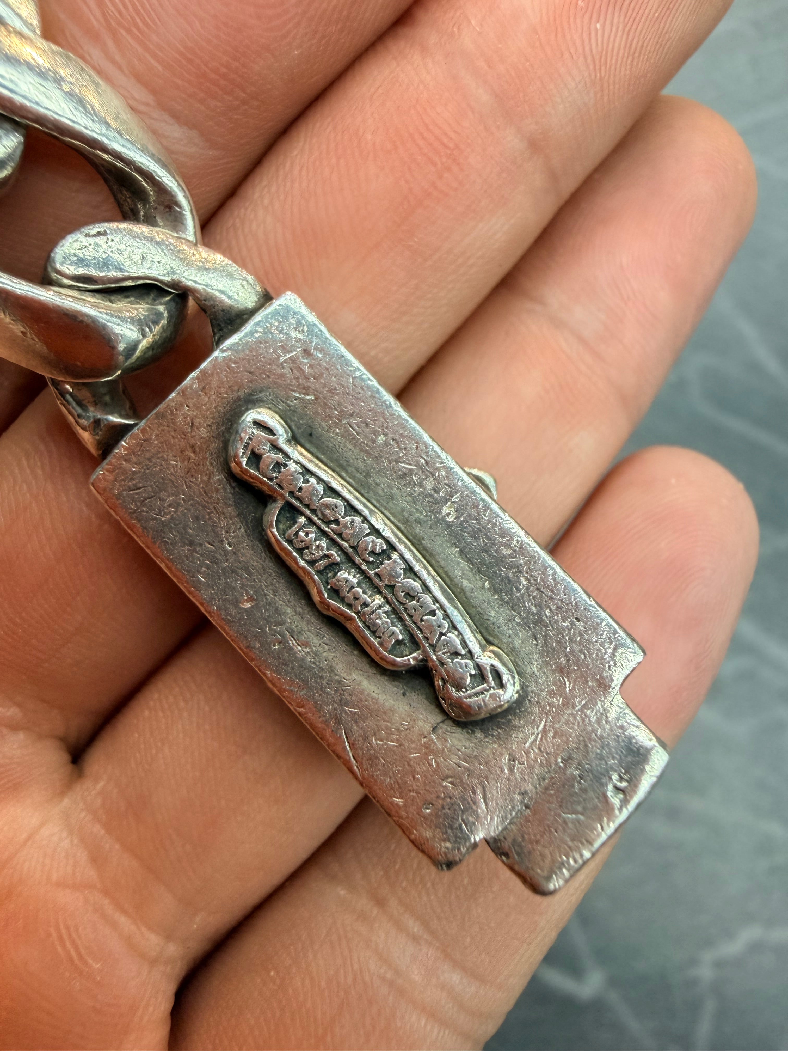 Chrome Hearts Floral ID Cuban Bracelet