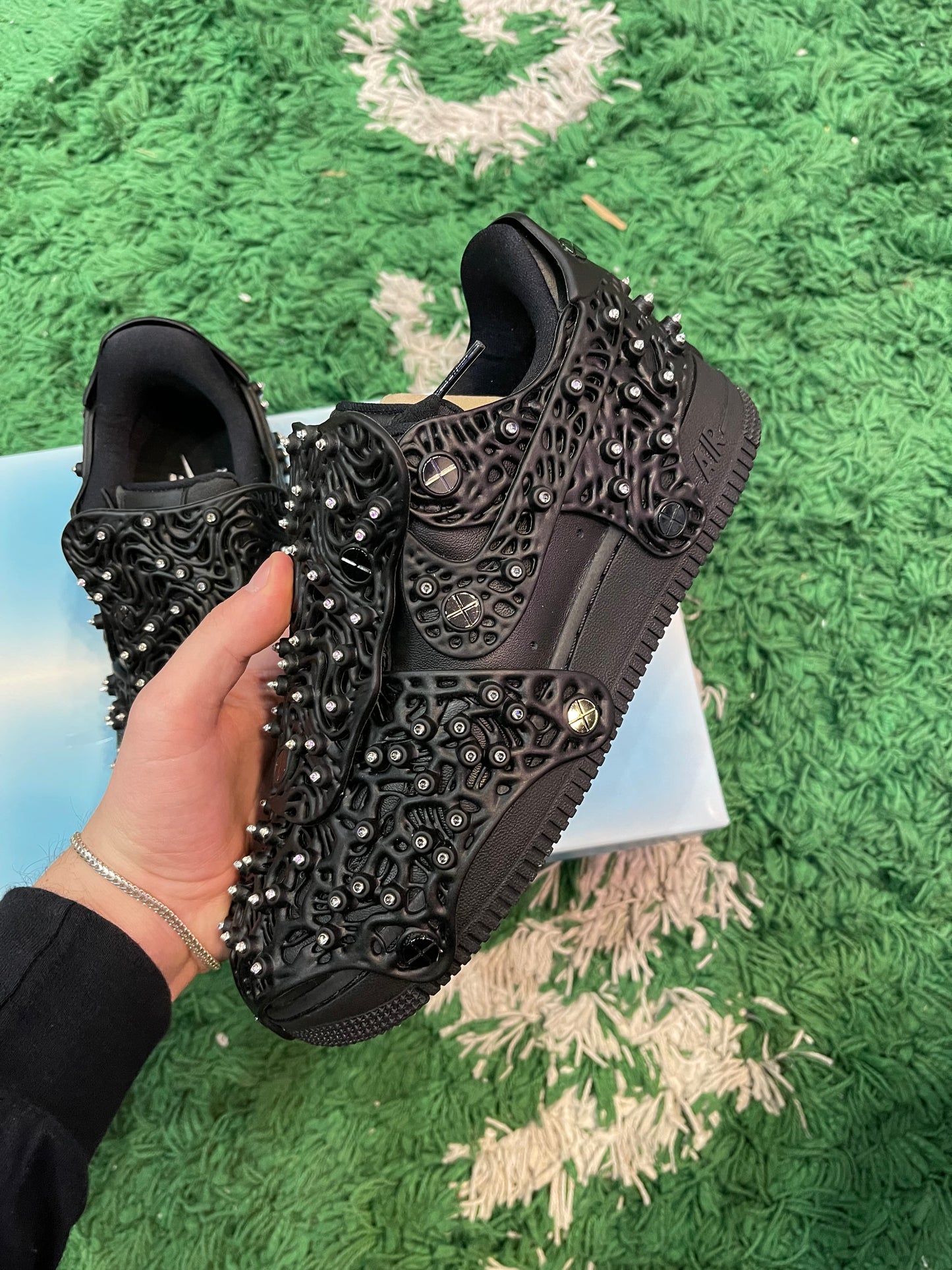 Nike AF1 Low Swarovski Retroflective Crystals Black