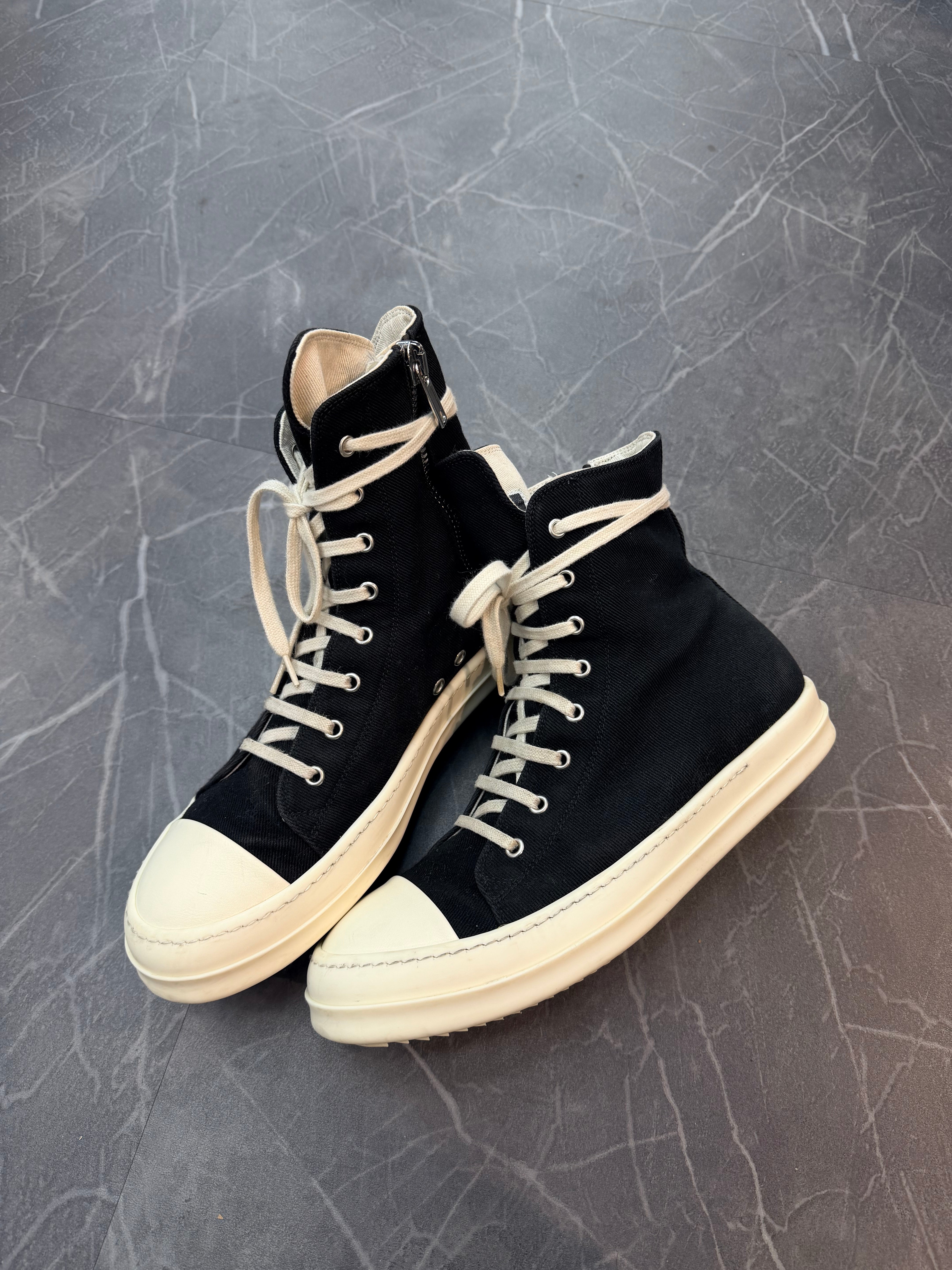 Rick Owens DRKSHDW Black Milk High Top (43)