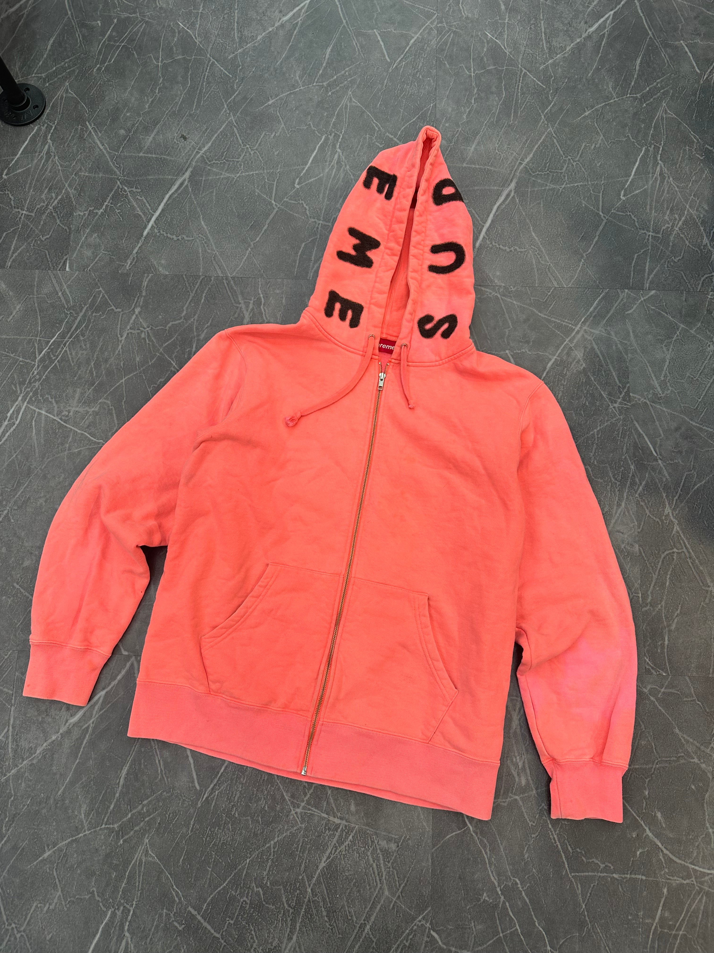 Supreme Bone Zip Up “Fluorescent Pink”