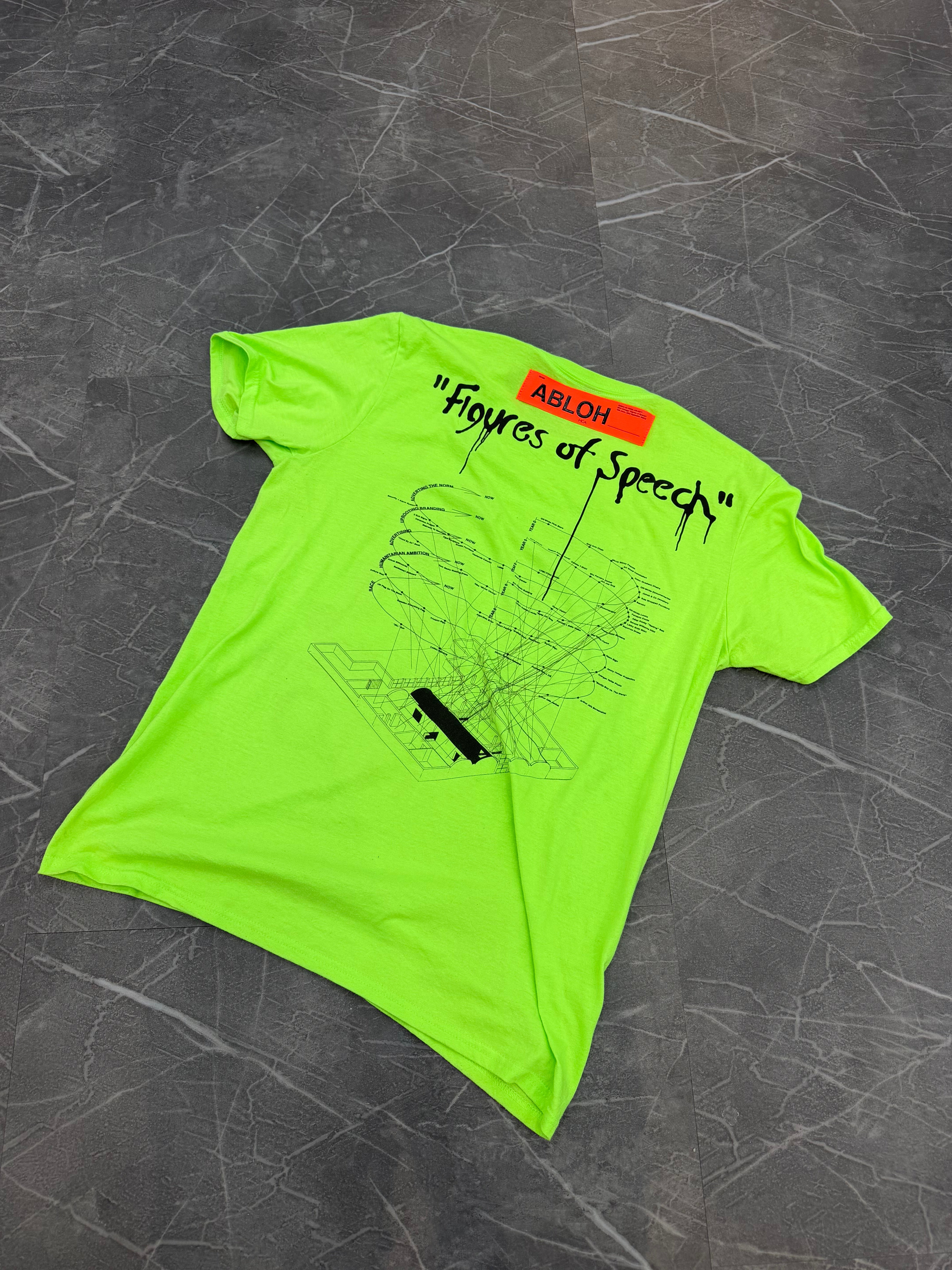 Virgil Abloh Tee MCA Figures of Speech “Lime”