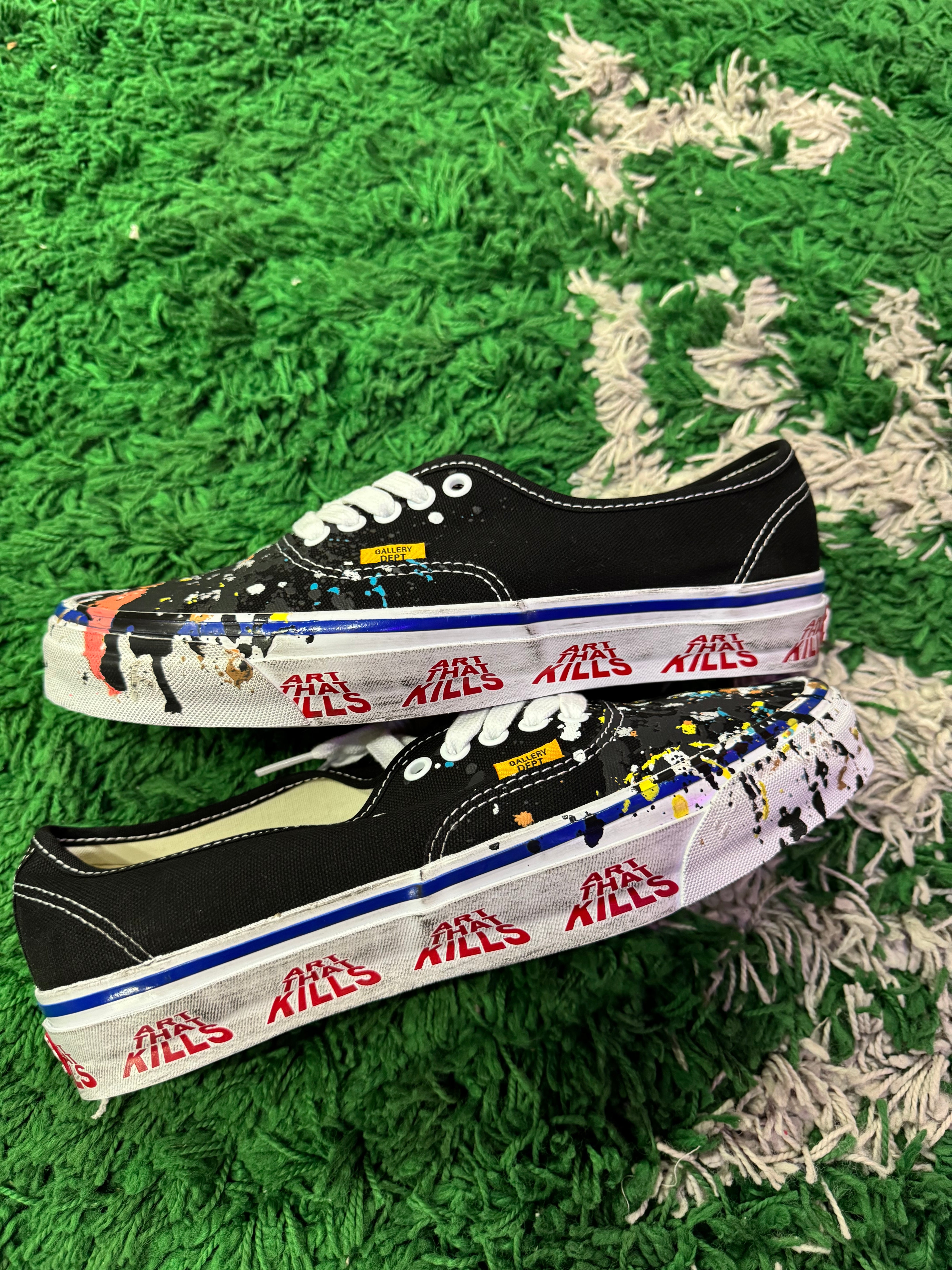 Vans Authentic 44 x Gallery Dept “Art That Kills Black”