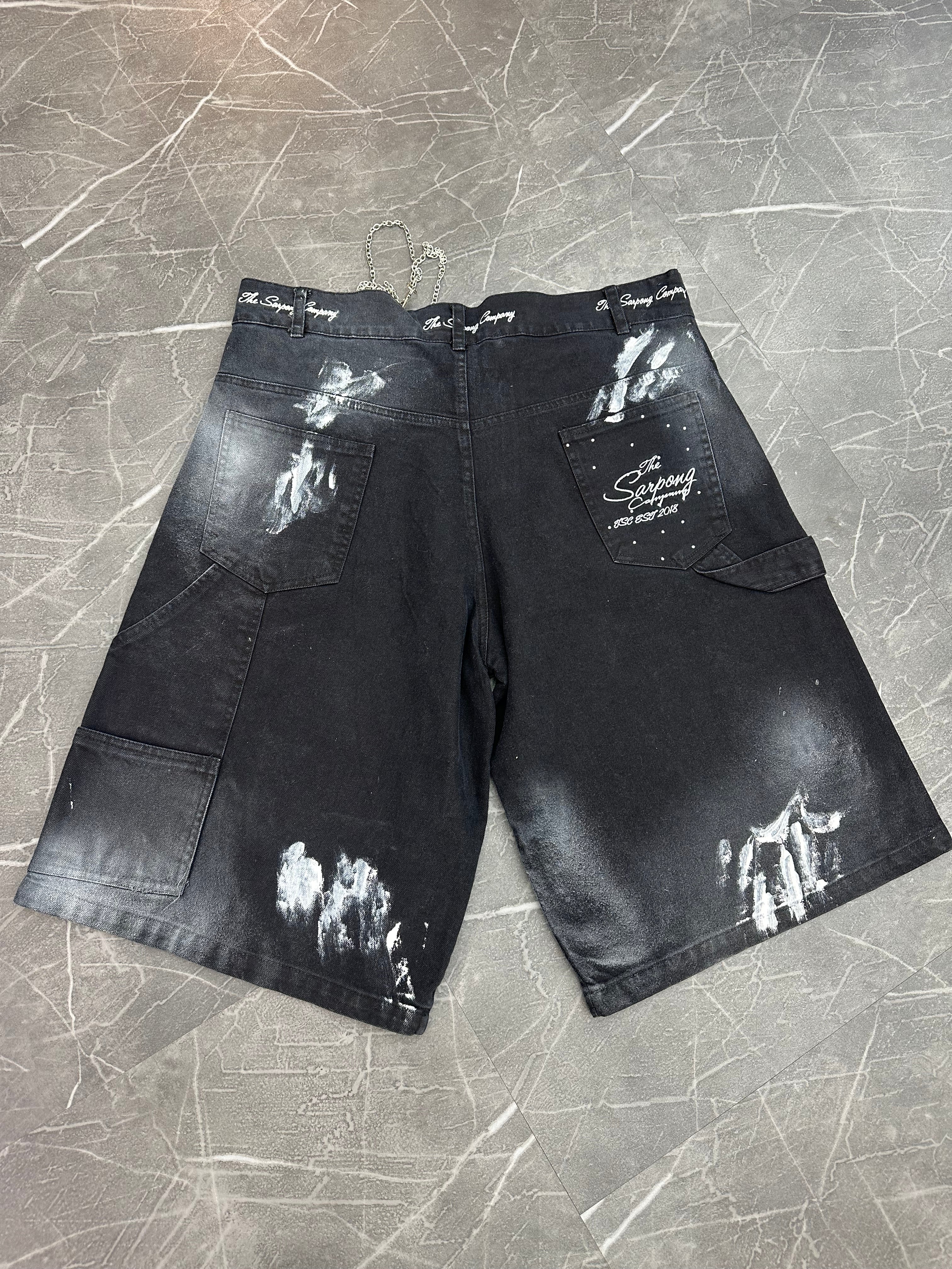 TSC Embroidered Black Jorts (38)