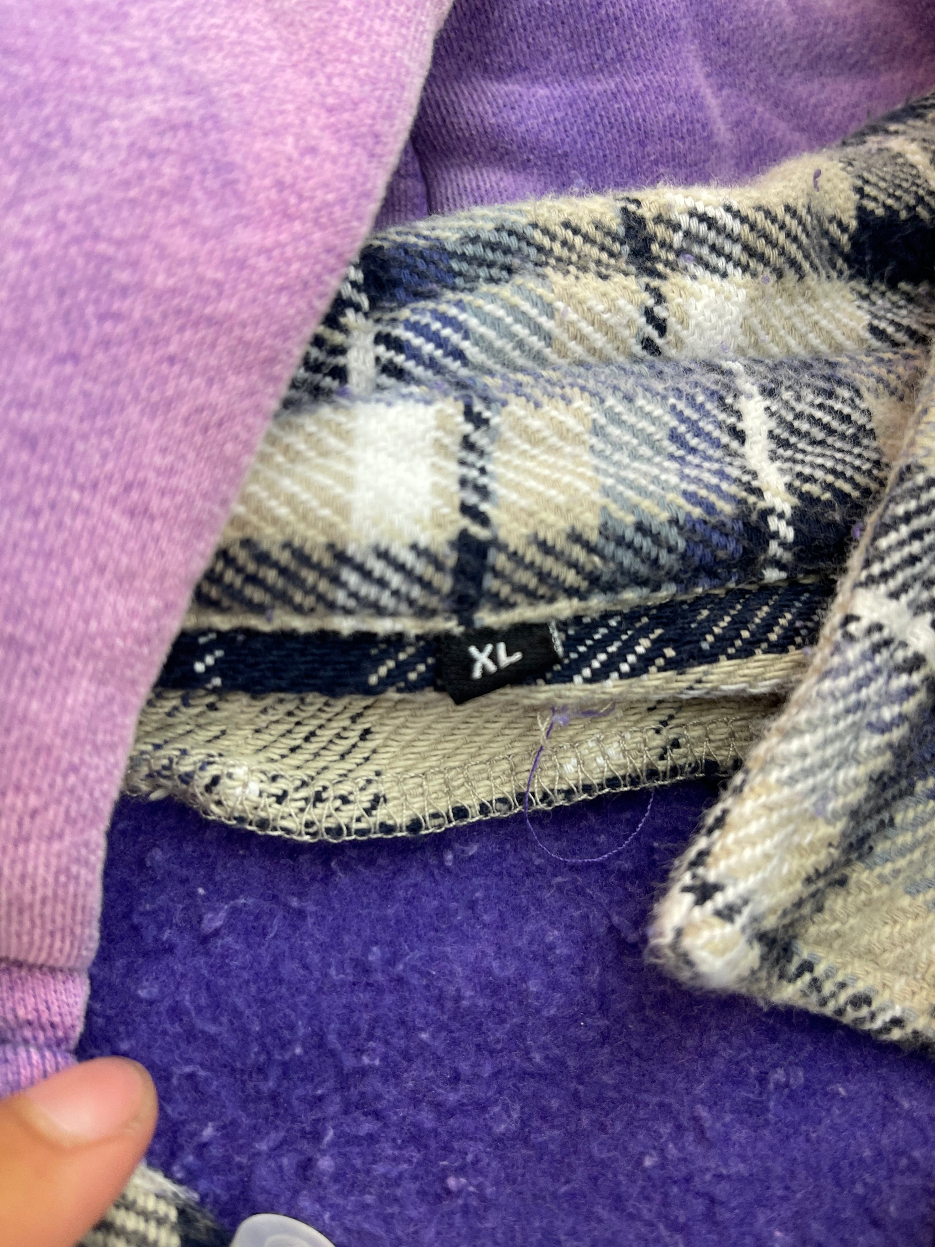 GV Gallery Raspberry Hills Purple Flannel Zip Up