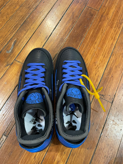 Off White Jordan 2 Low “Black Blue”