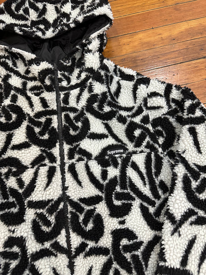 Supreme Sherpa Fleece “Black White”