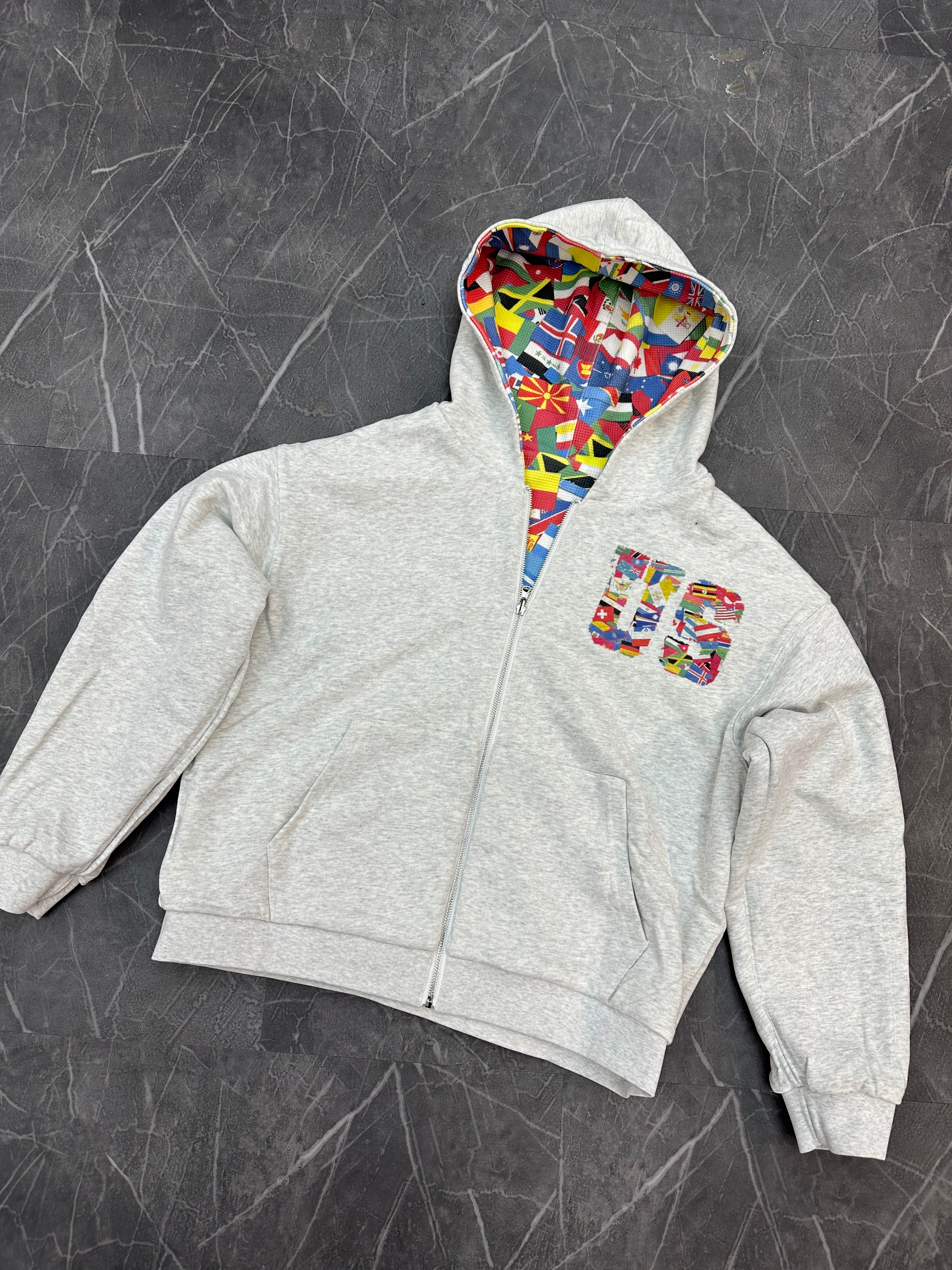 Unlikely Streetwear Reversible Flag Zip Up