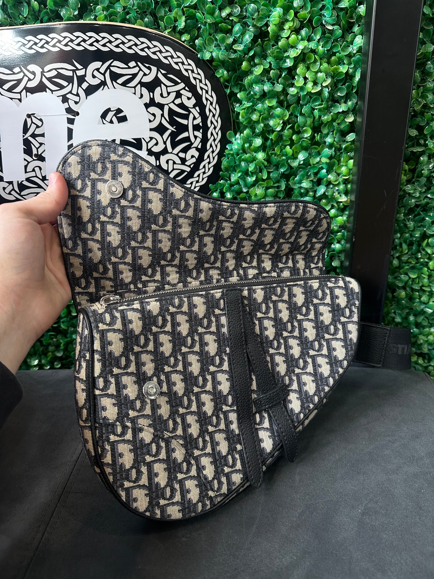 Dior Saddle Bag Oblique Jacquard