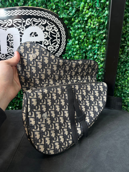 Dior Saddle Bag Oblique Jacquard