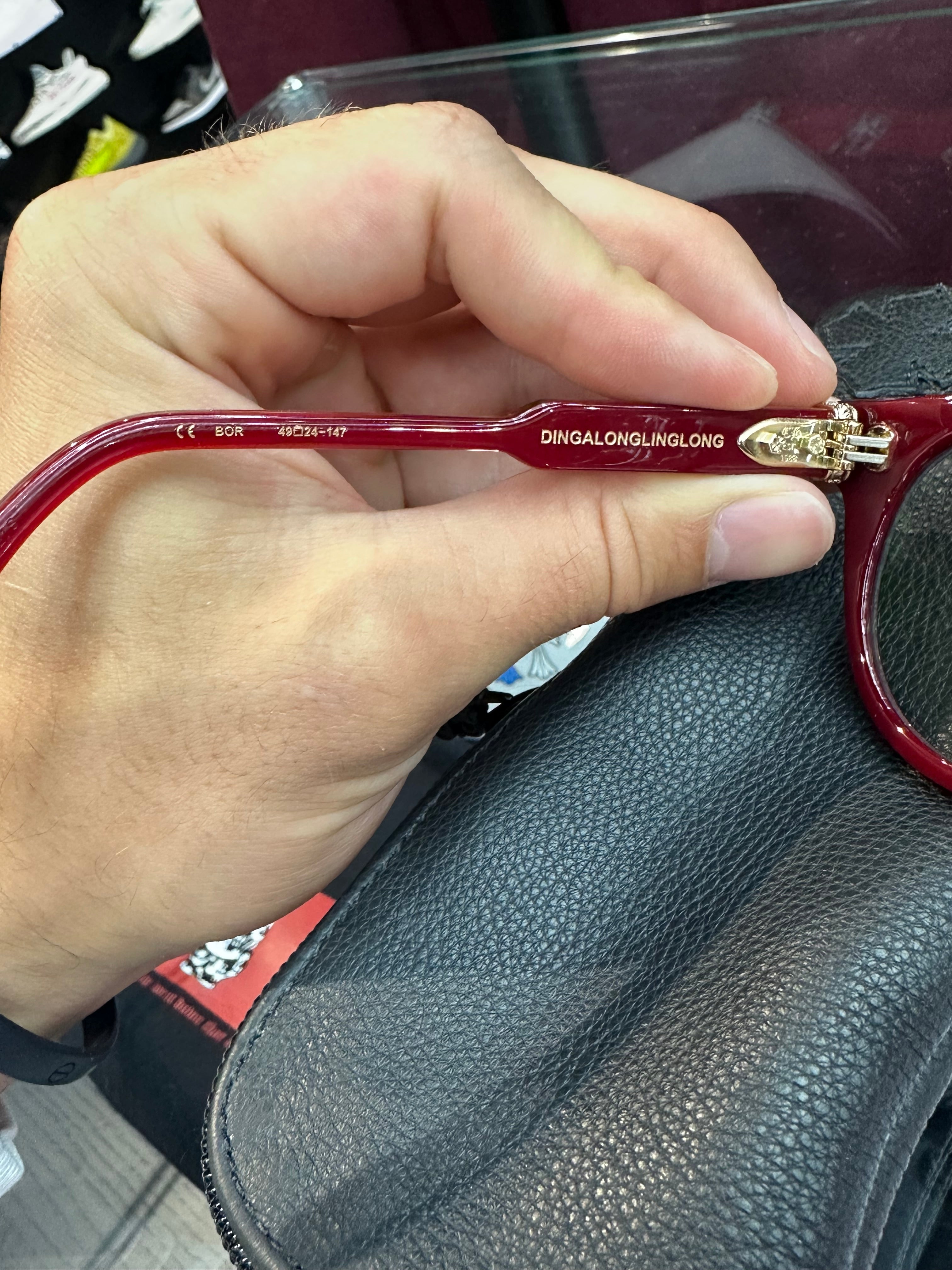 Chrome Hearts Glasses “Red Dingalinglong”