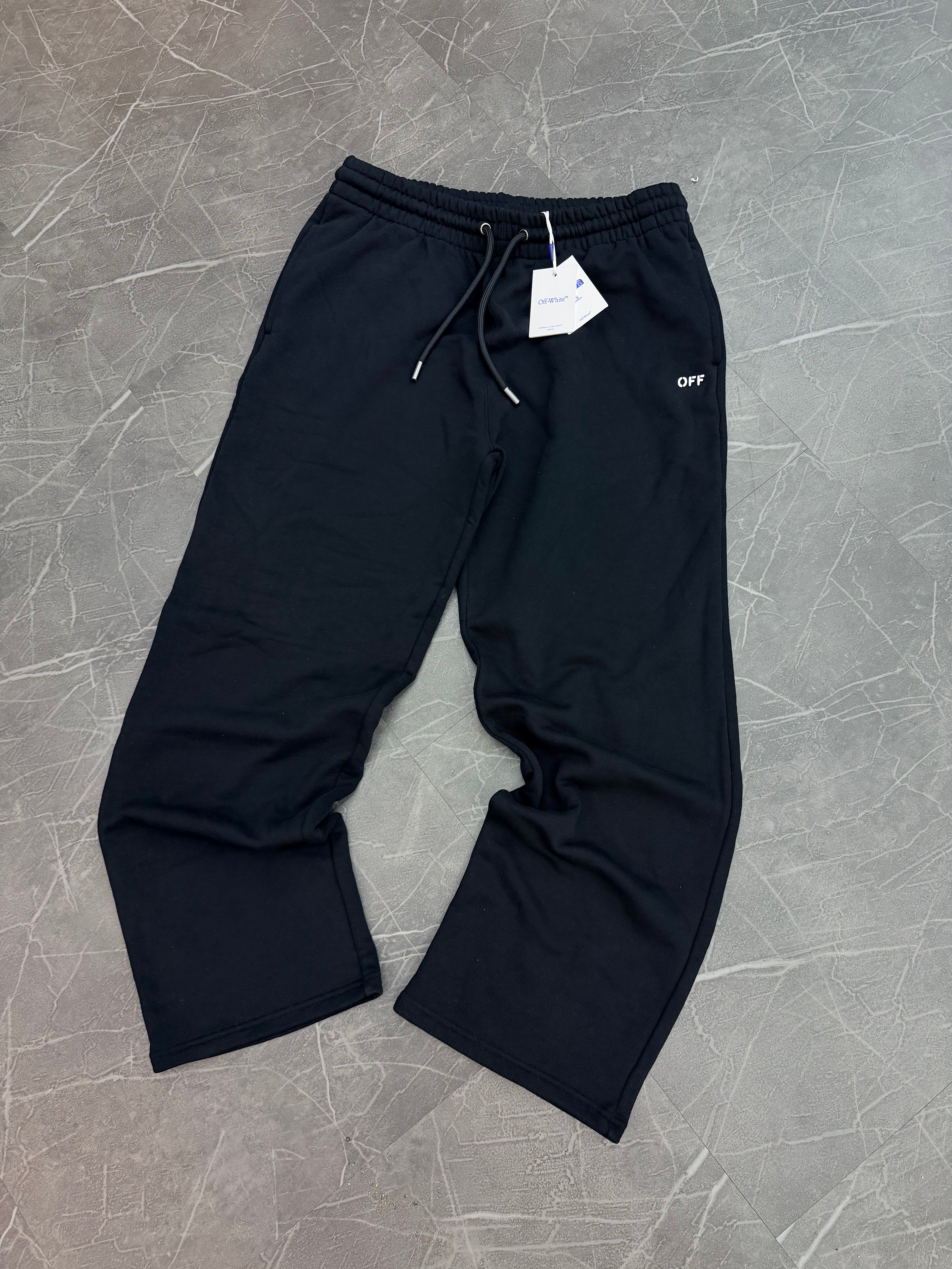 Off-White Spray can Diagonal Sweatpants Black